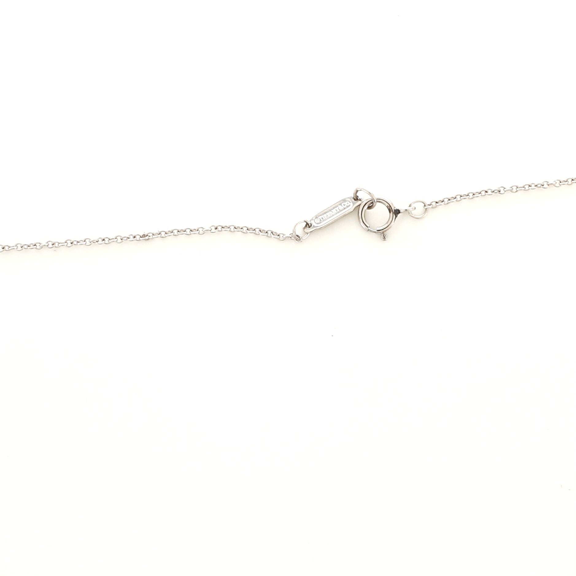 Bow Pendant Necklace Platinum and Diamonds