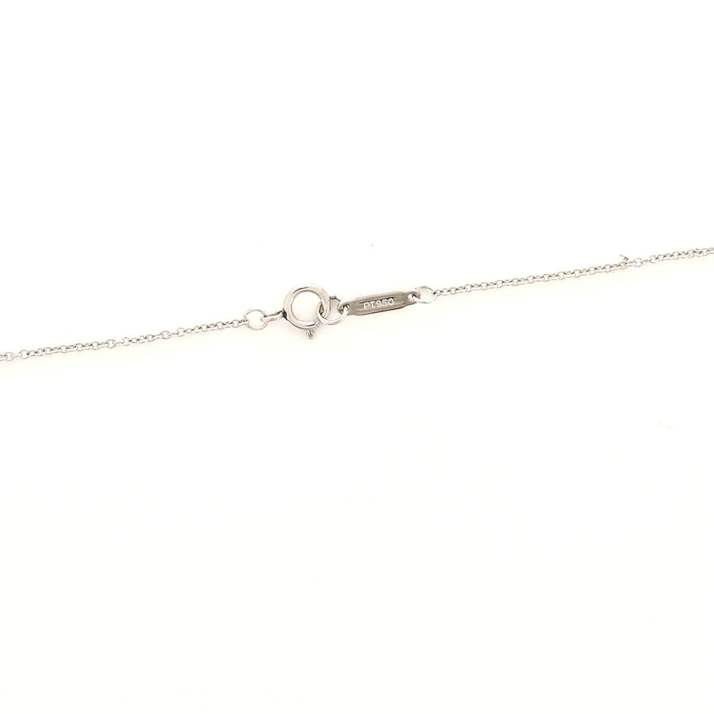 Bow Pendant Necklace Platinum and Diamonds