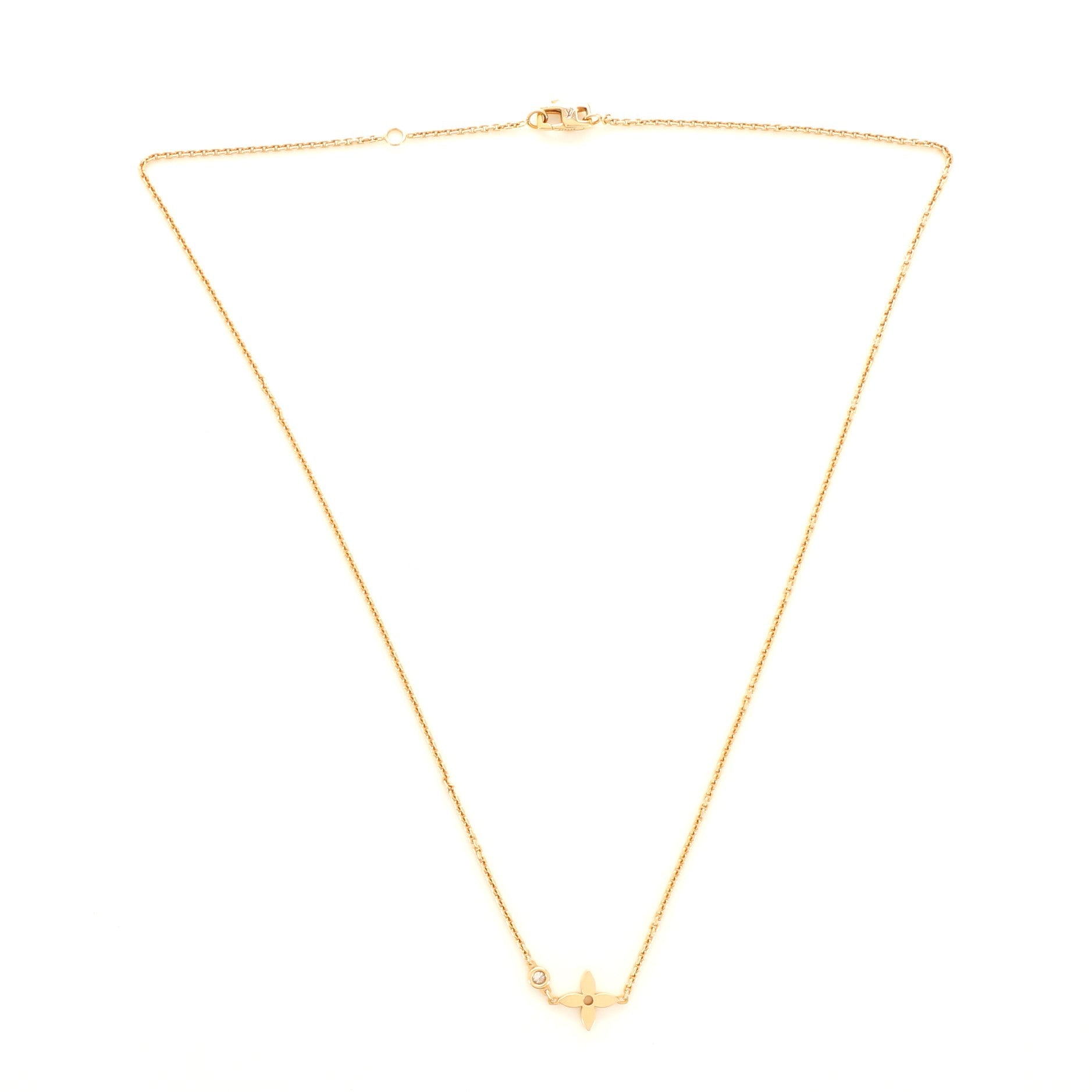 Idylle Blossom Diamond Pendant Necklace 18K Rose Gold