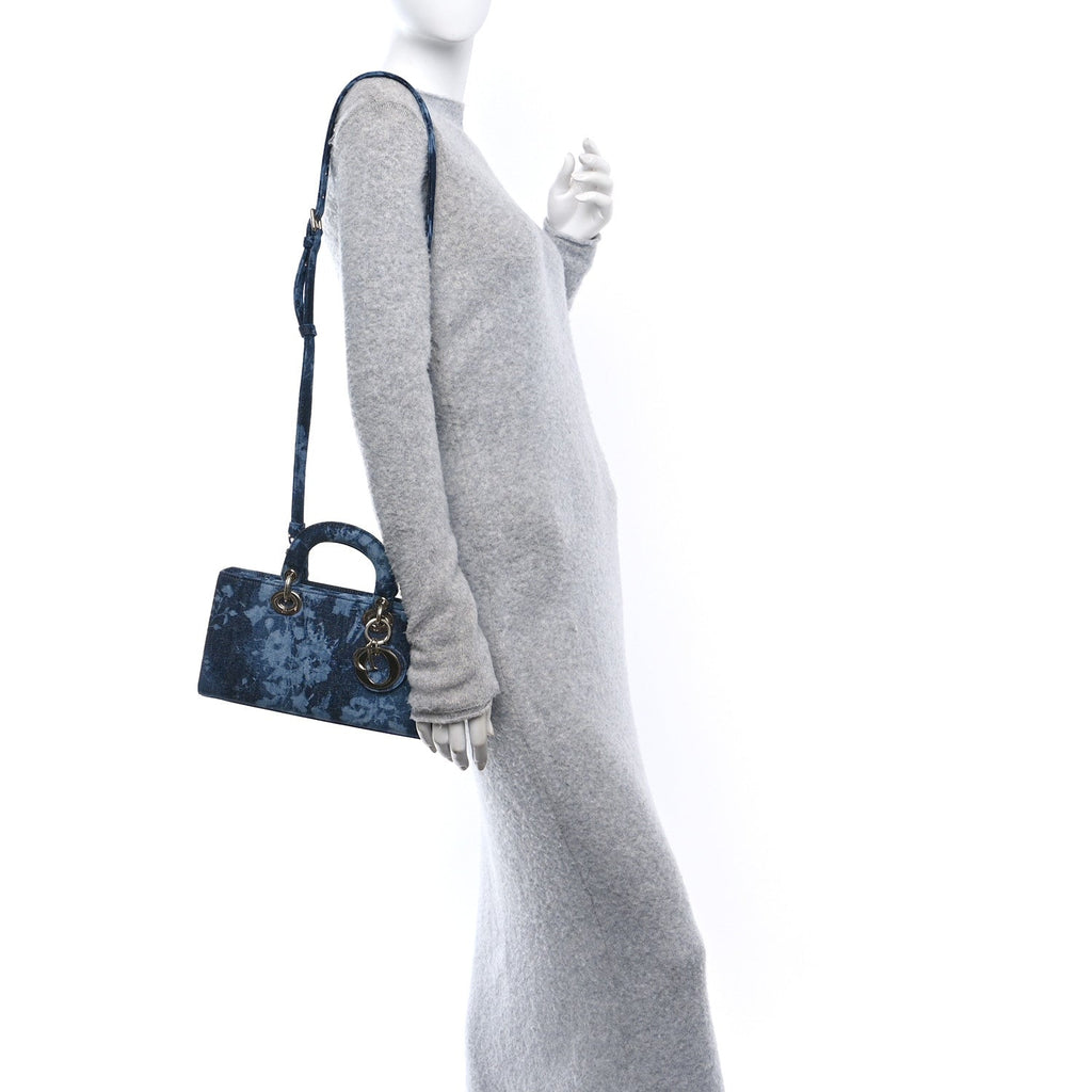 Denim Flowers Cannage Medium Lady D-Joy Blue