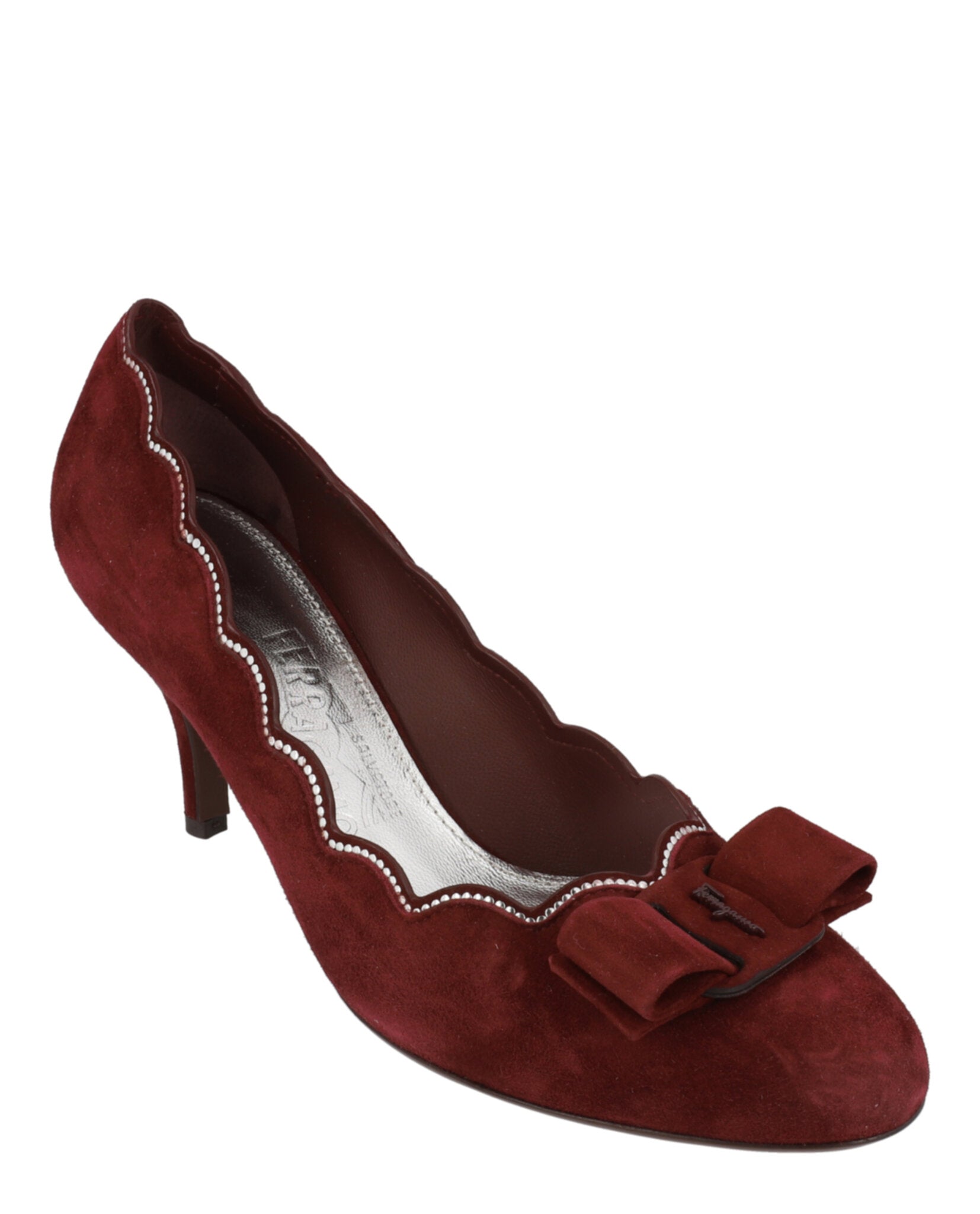 Carla Stud-Embellished Suede Pumps