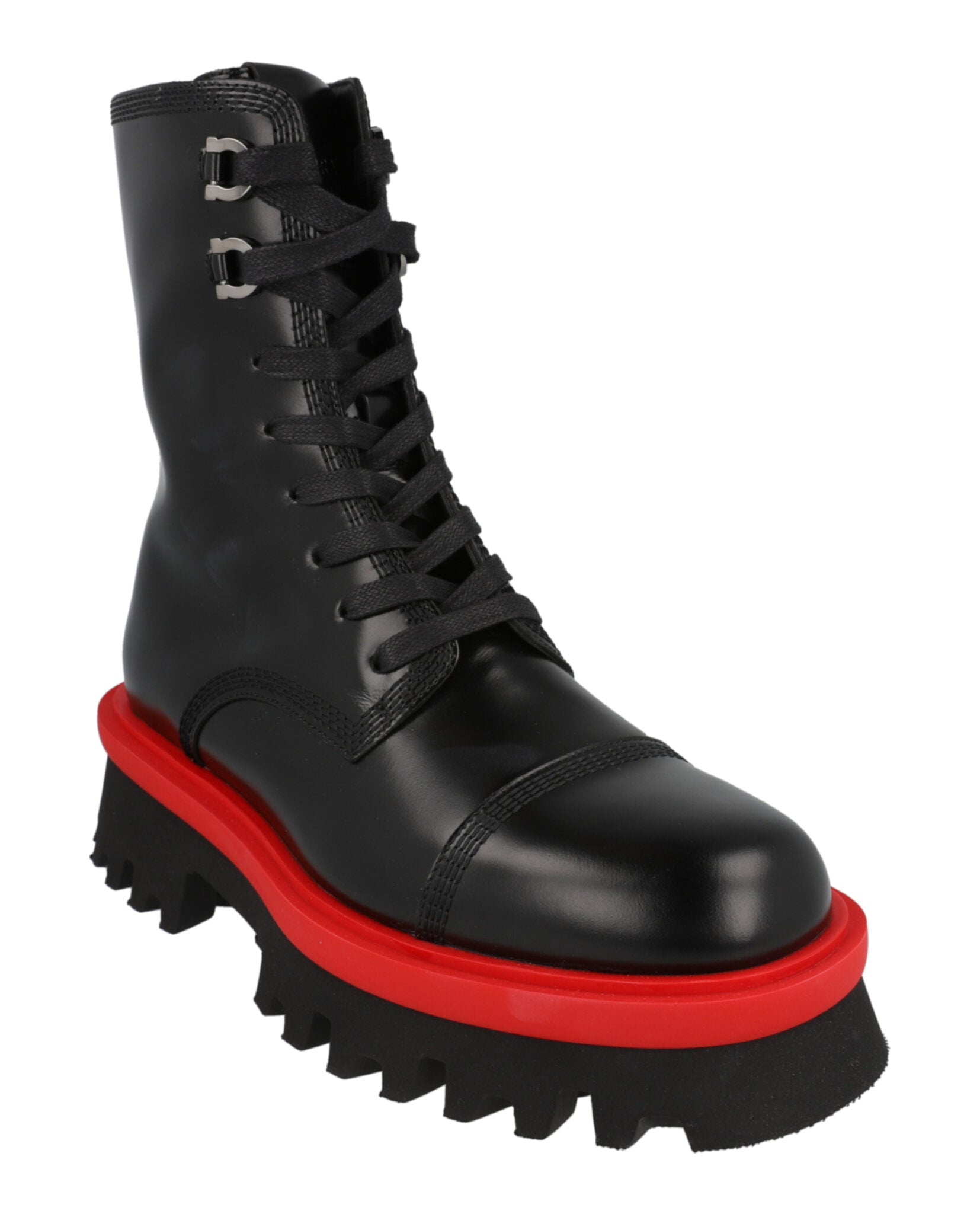 Kira Leather Combat Boots