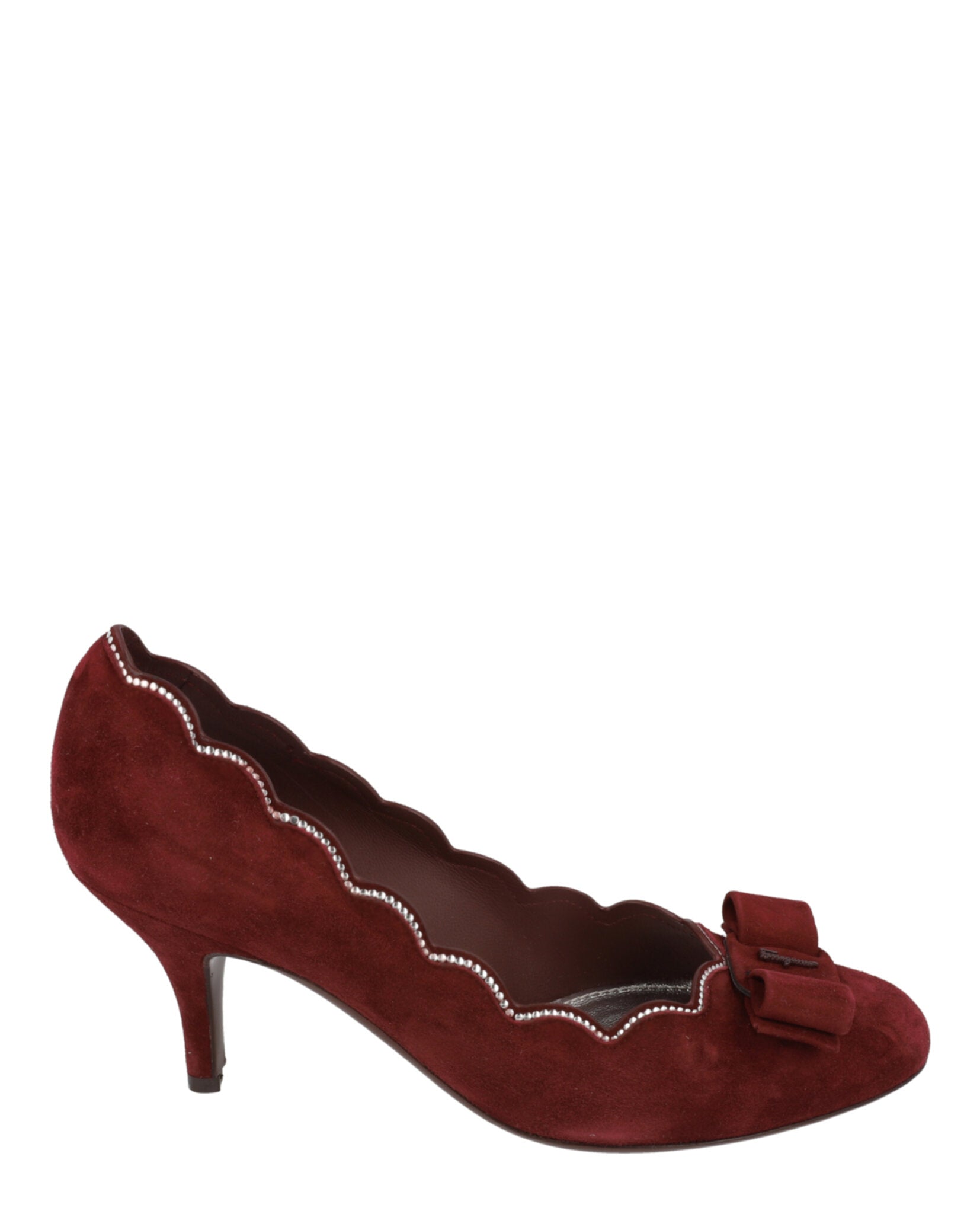 Carla Stud-Embellished Suede Pumps