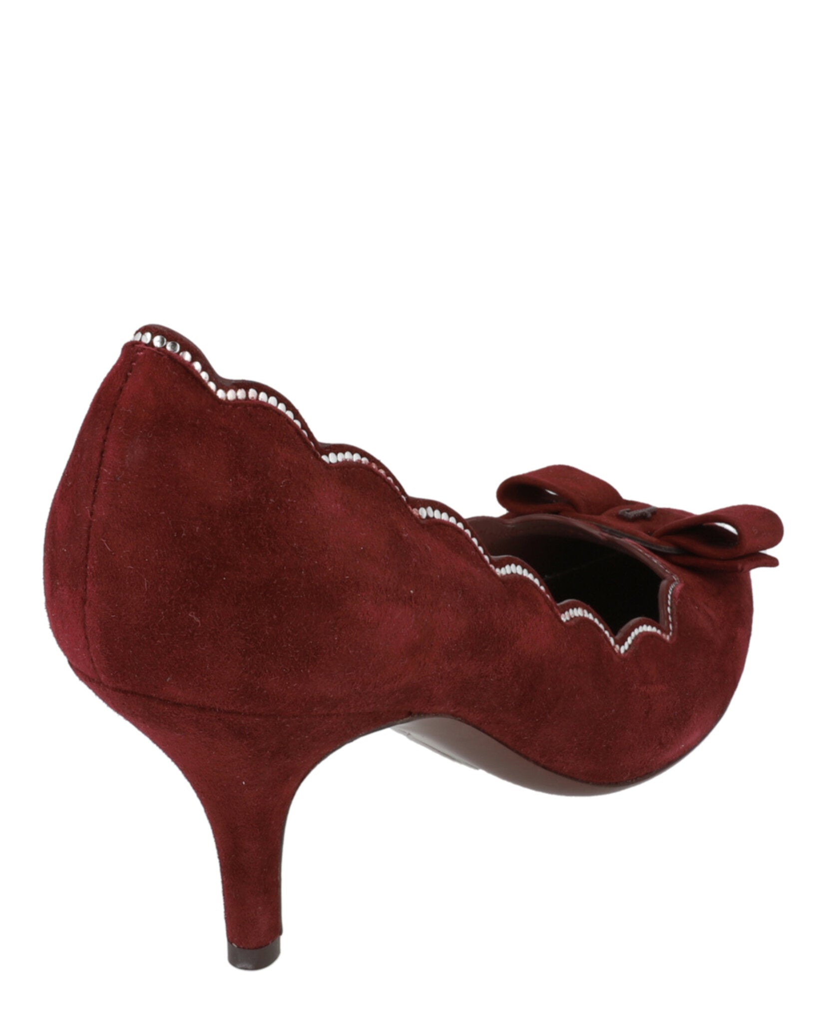 Carla Stud-Embellished Suede Pumps