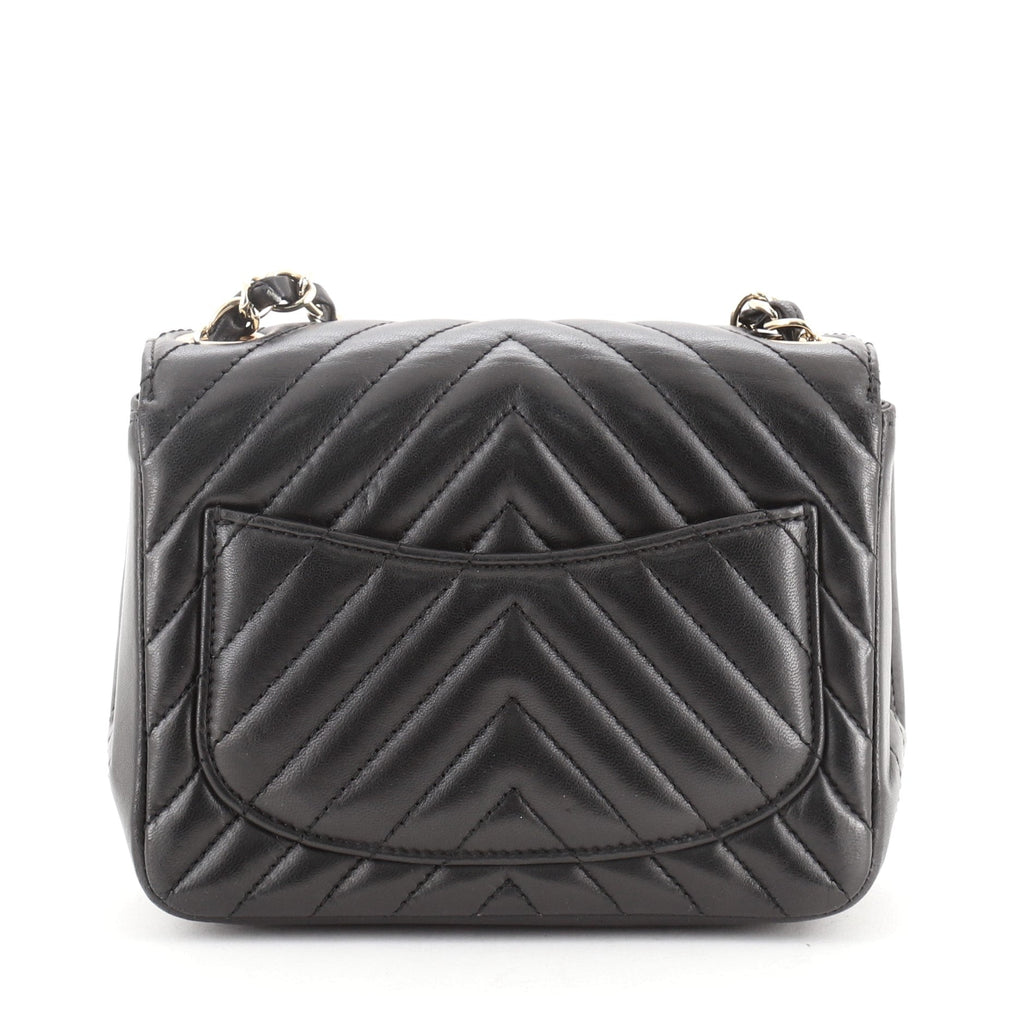 Classic Single Flap Bag Chevron Lambskin Mini