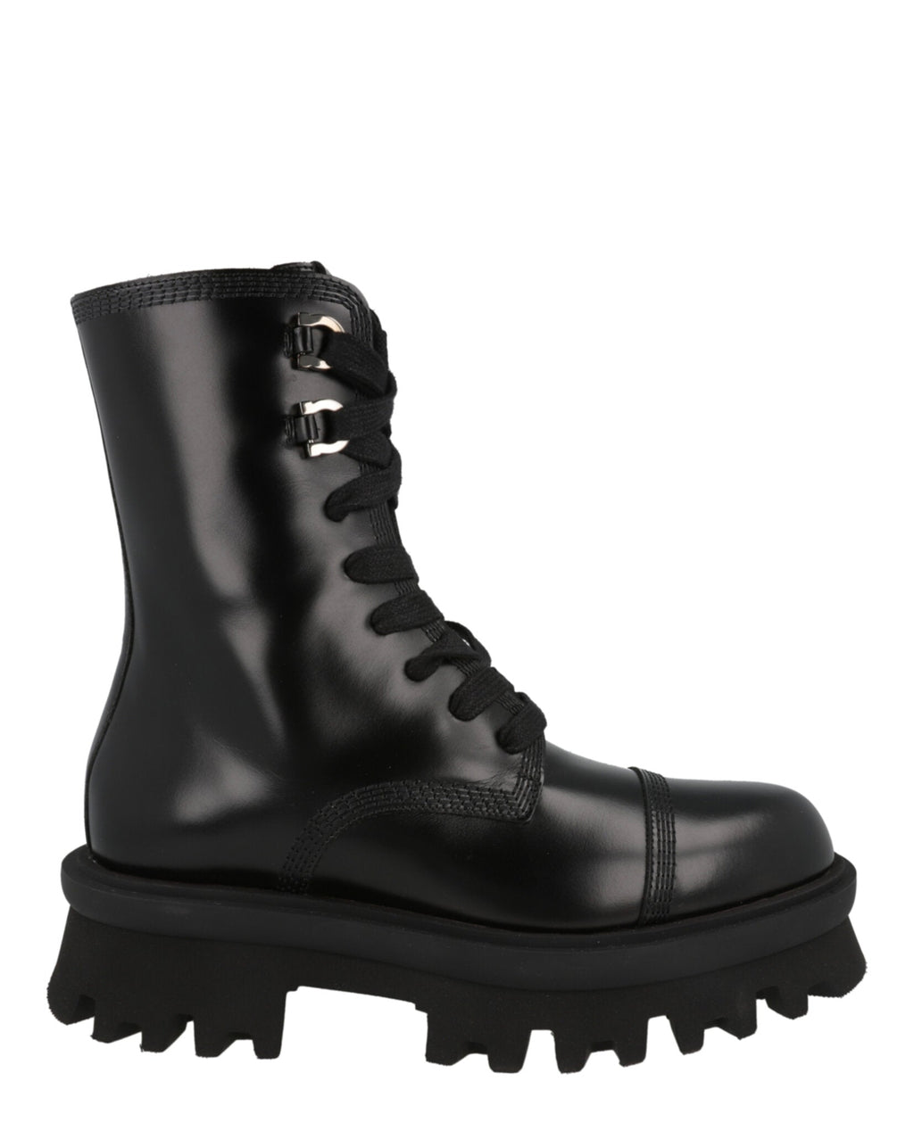 Kira Leather Combat Boots