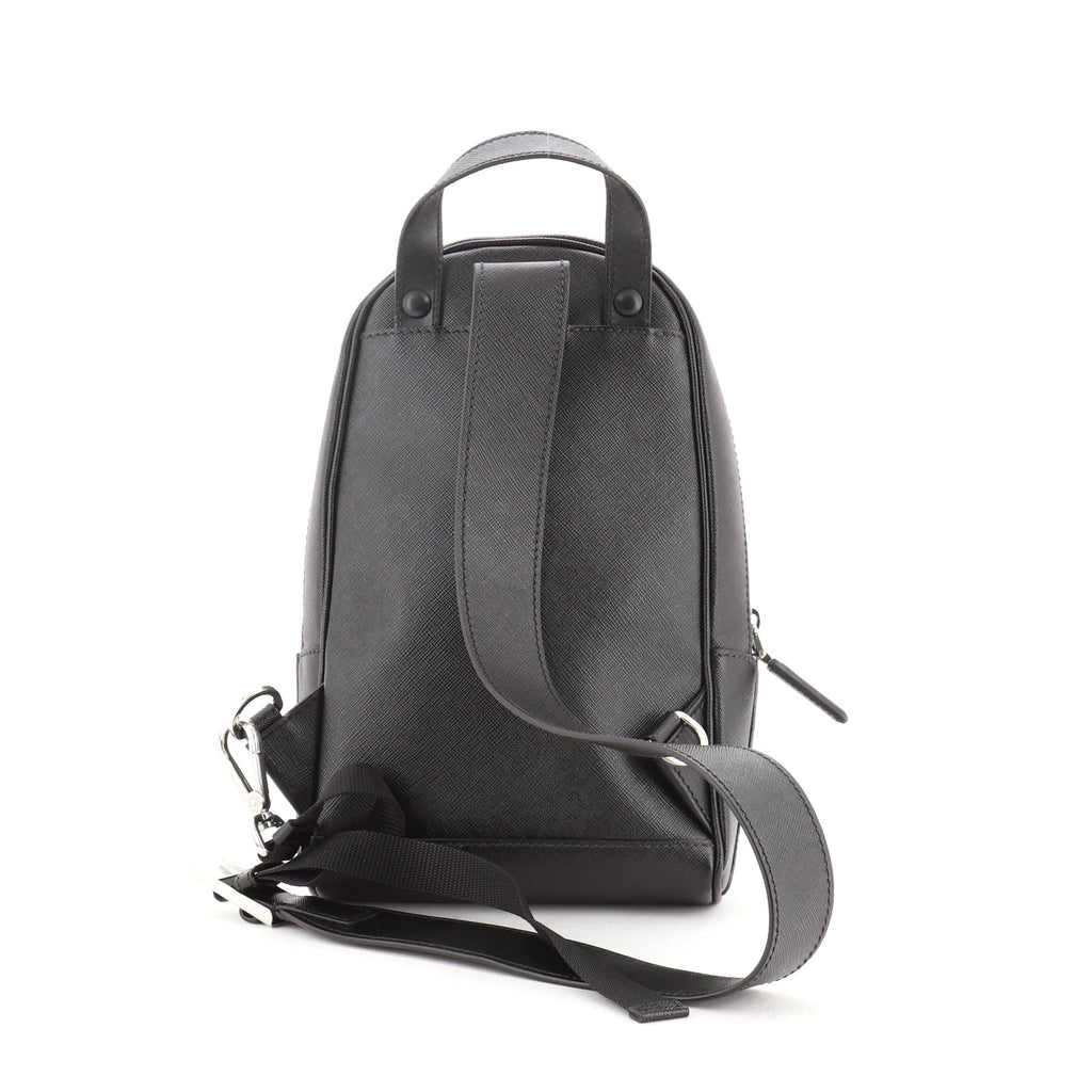 Convertible Sling Backpack Saffiano Leather Mini