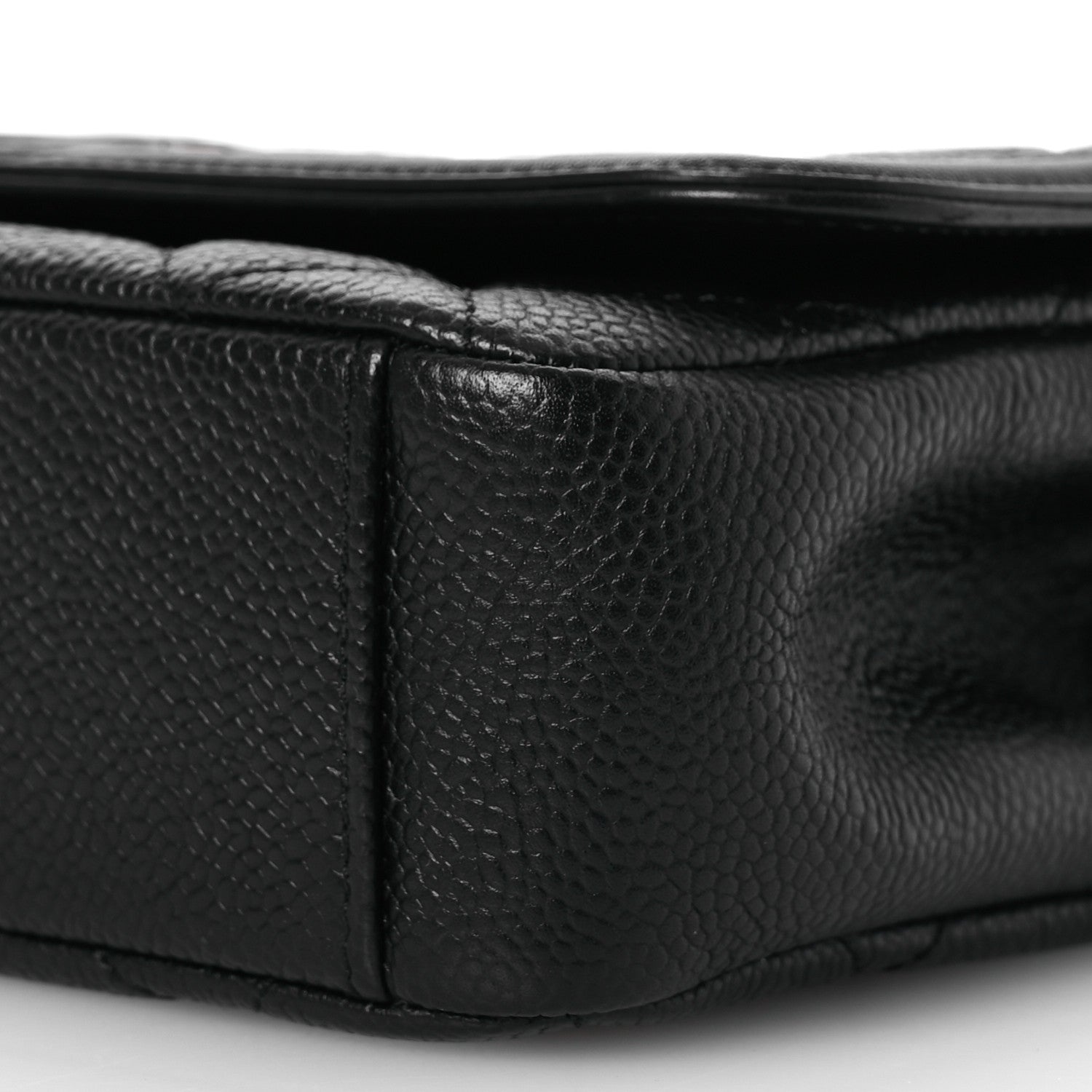 Caviar Quilted Small CC Filigree Flap Black