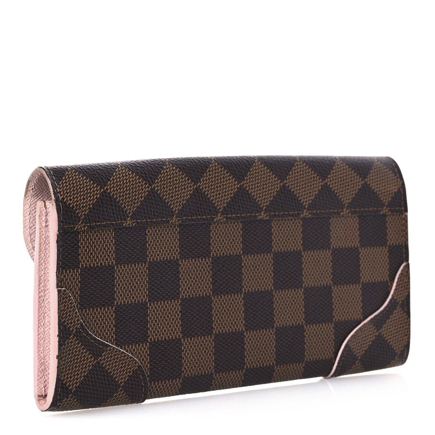 Damier Ebene Caissa Wallet Rose Ballerine