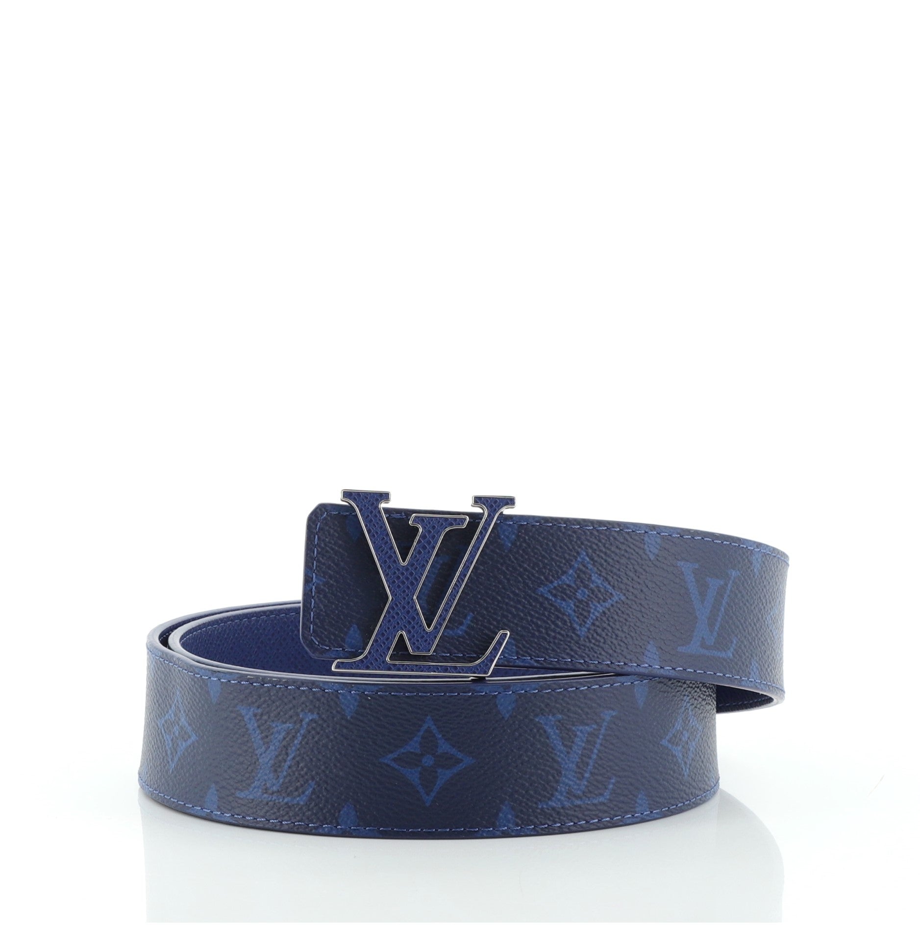 LV Initiales Reversible Belt Monogram Taigarama Wide 110