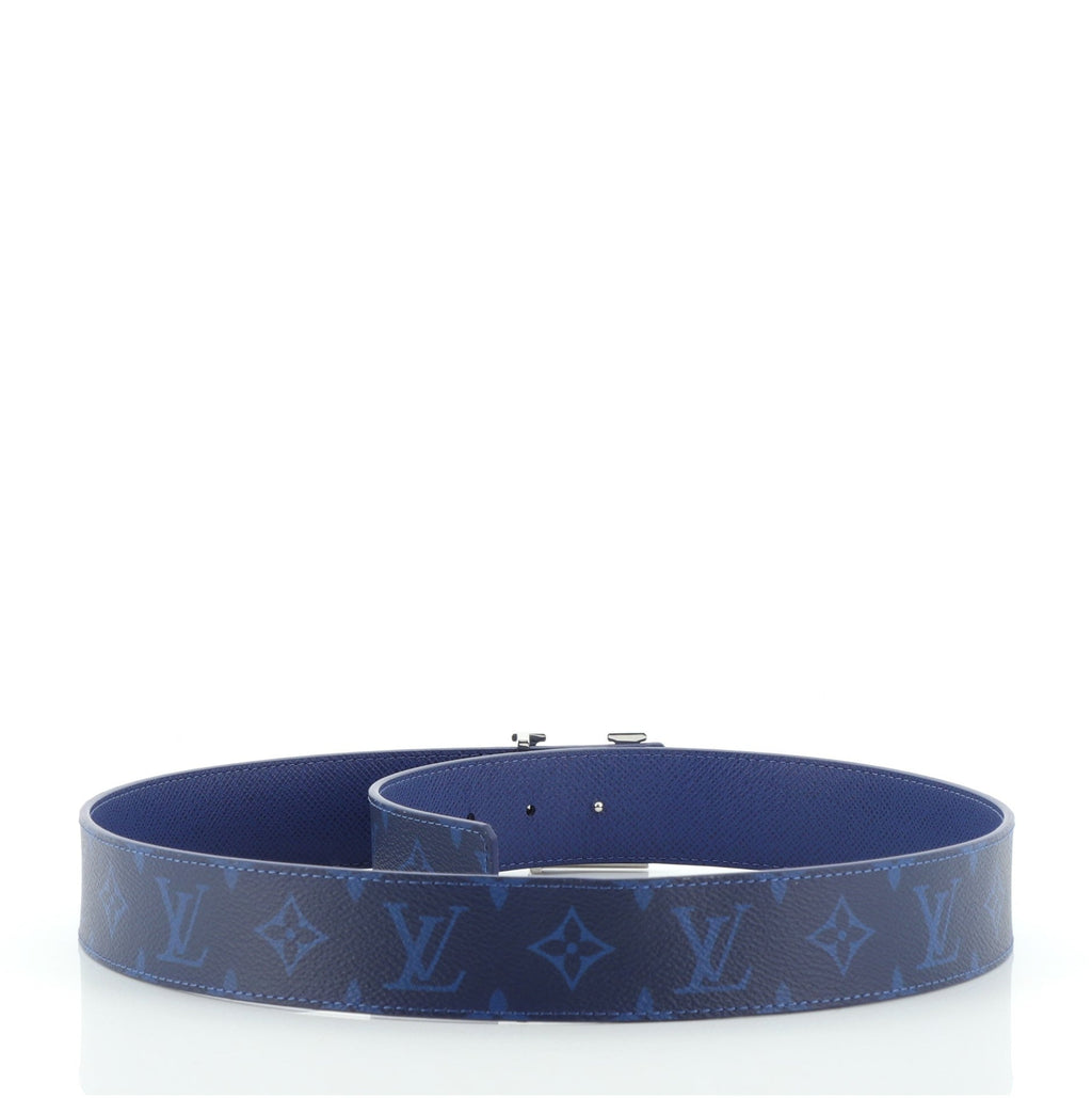 LV Initiales Reversible Belt Monogram Taigarama Wide 110