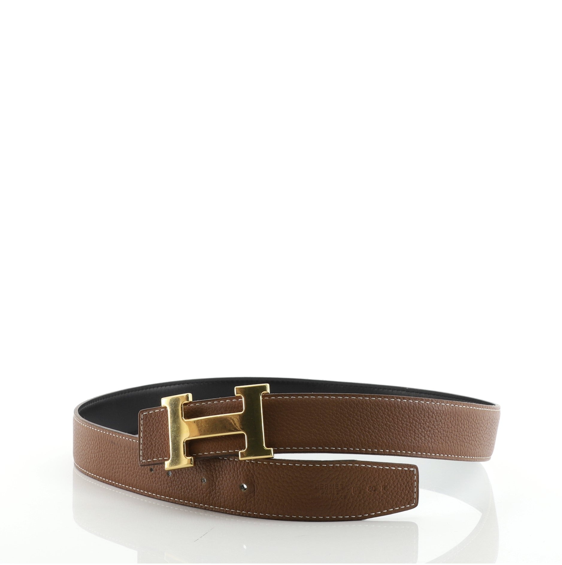 Constance Reversible Belt Leather Thin 80