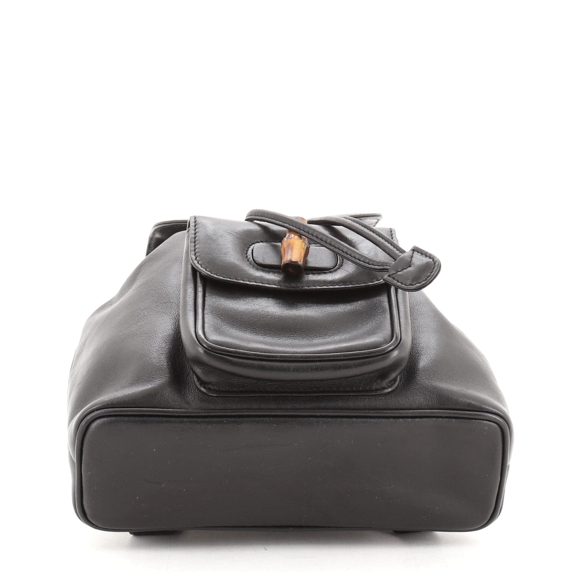Vintage Bamboo Backpack Leather Mini