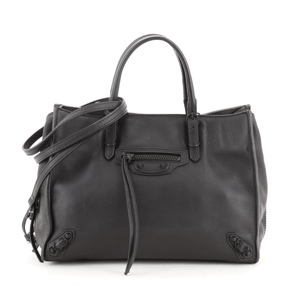 Papier A4 Zip Around Classic Studs Bag Leather Mini