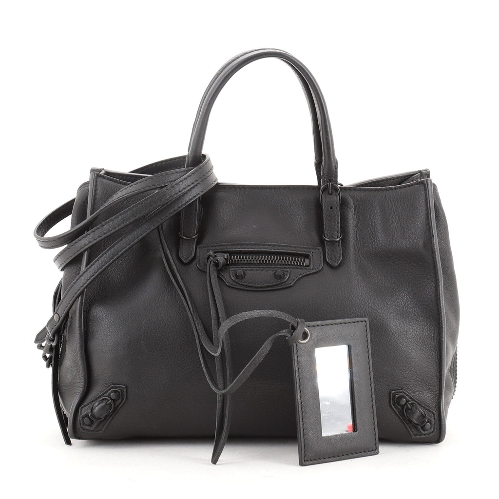 Papier A4 Zip Around Classic Studs Bag Leather Mini