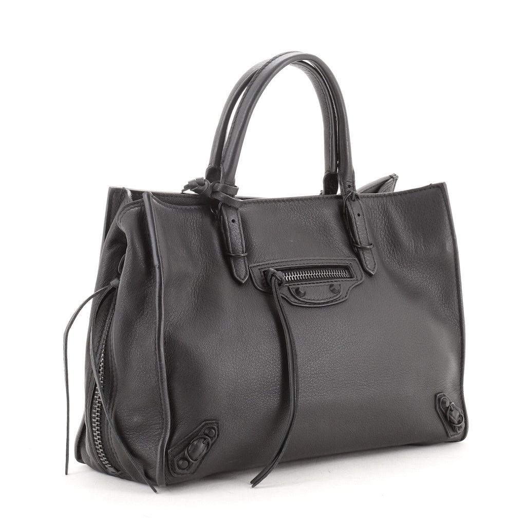 Papier A4 Zip Around Classic Studs Bag Leather Mini