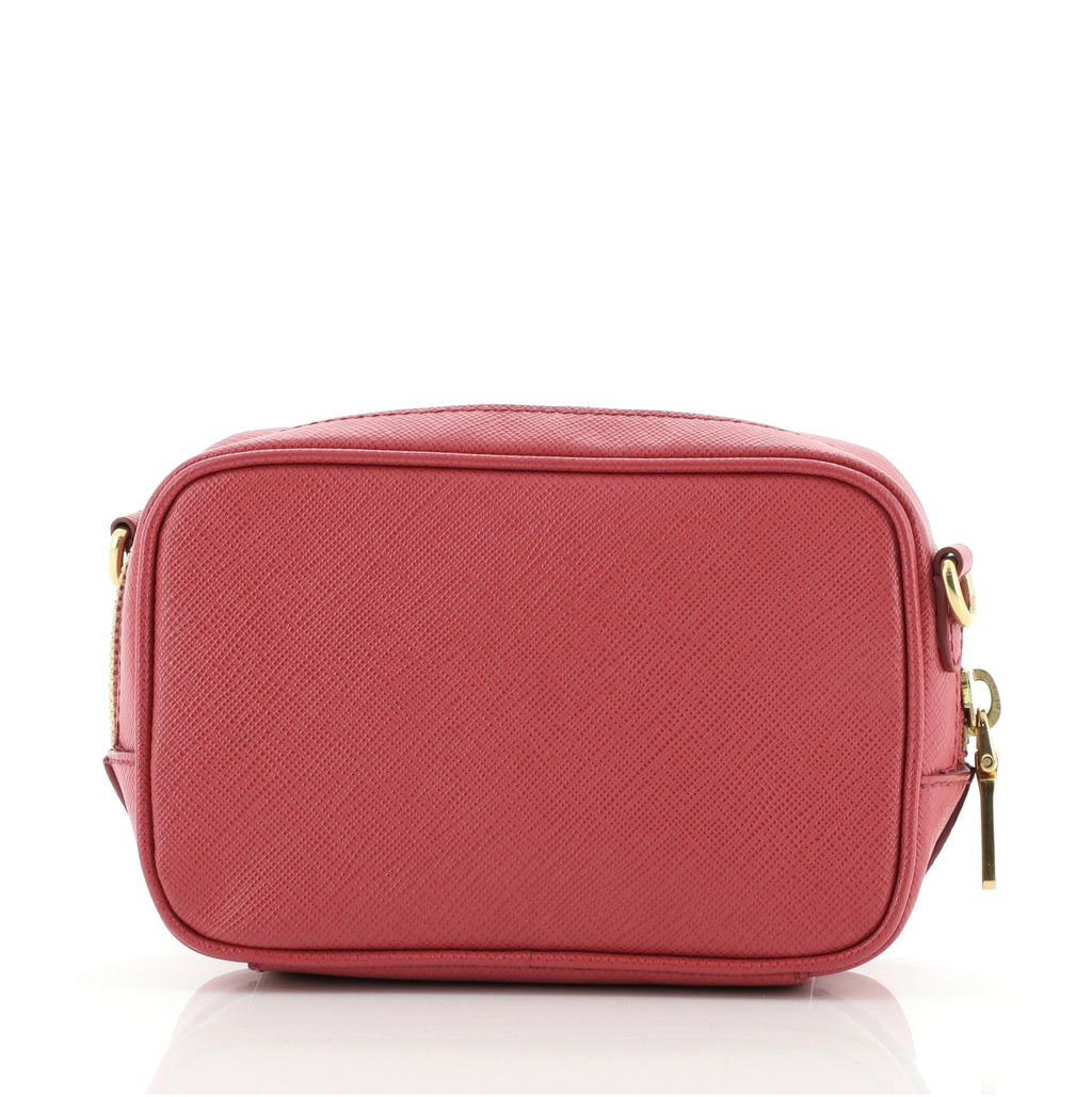 Zip Crossbody Bag Saffiano Leather Mini