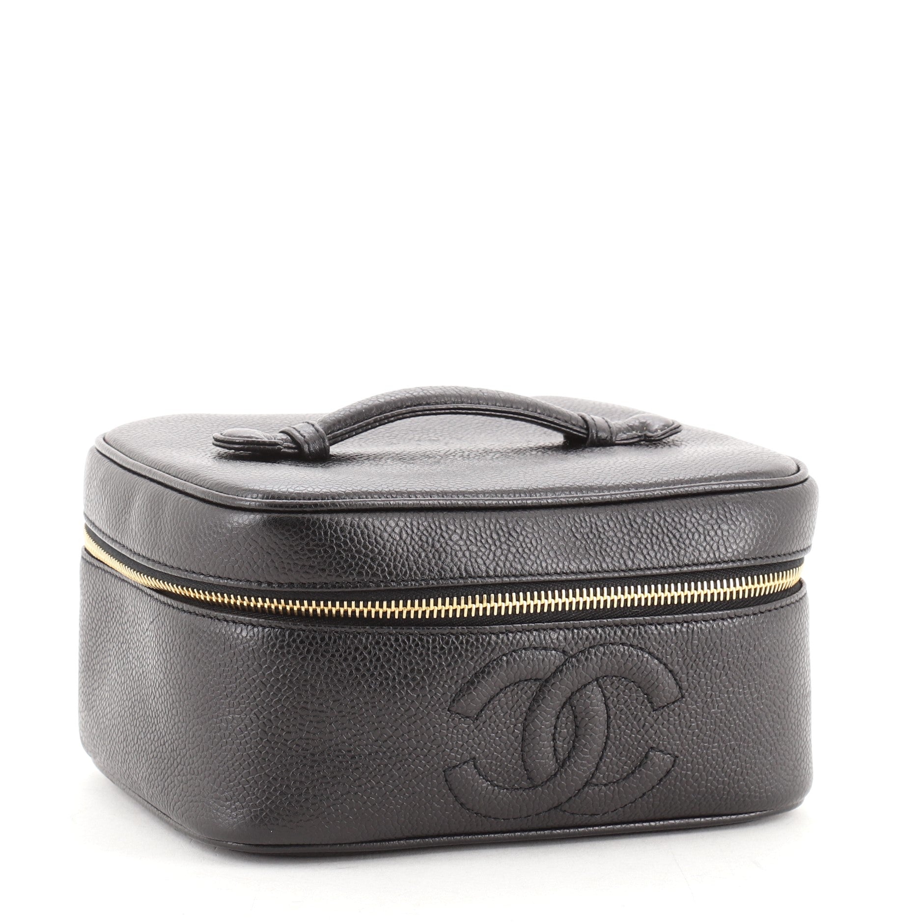 Vintage Timeless Cosmetic Case Caviar Medium