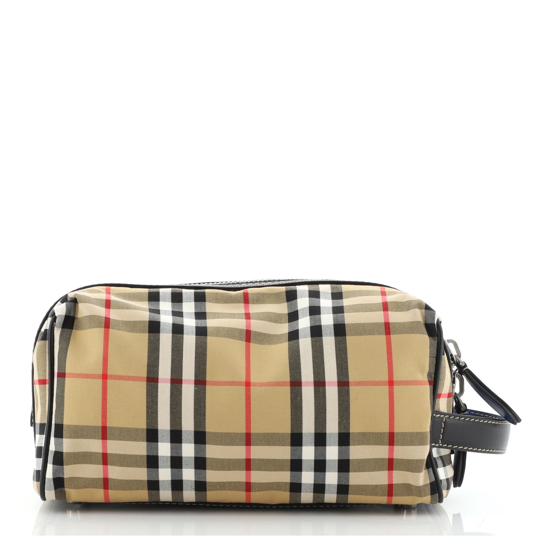 Cosmetic Pouch Vintage Check Canvas