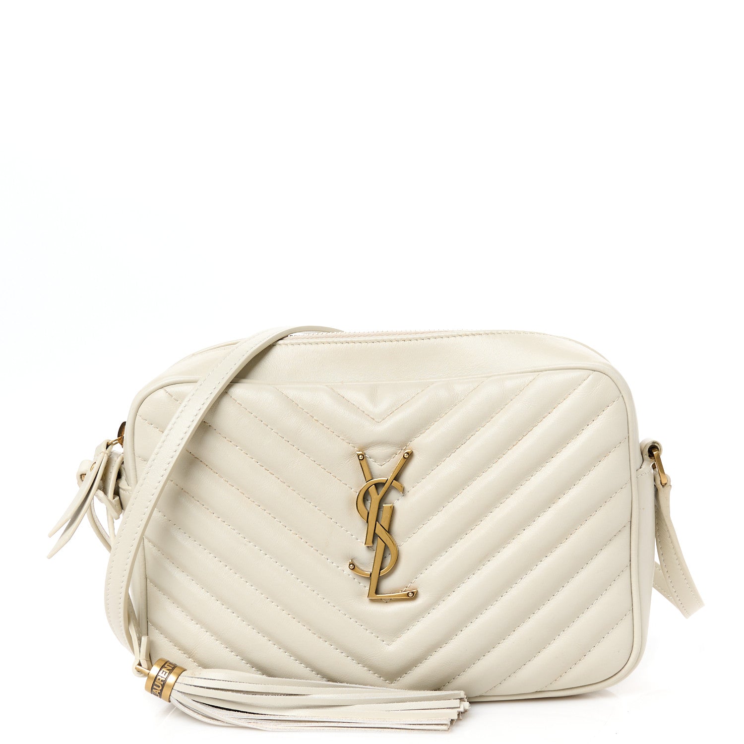 Calfskin Matelasse Monogram Lou Camera Bag Blanc Vintage