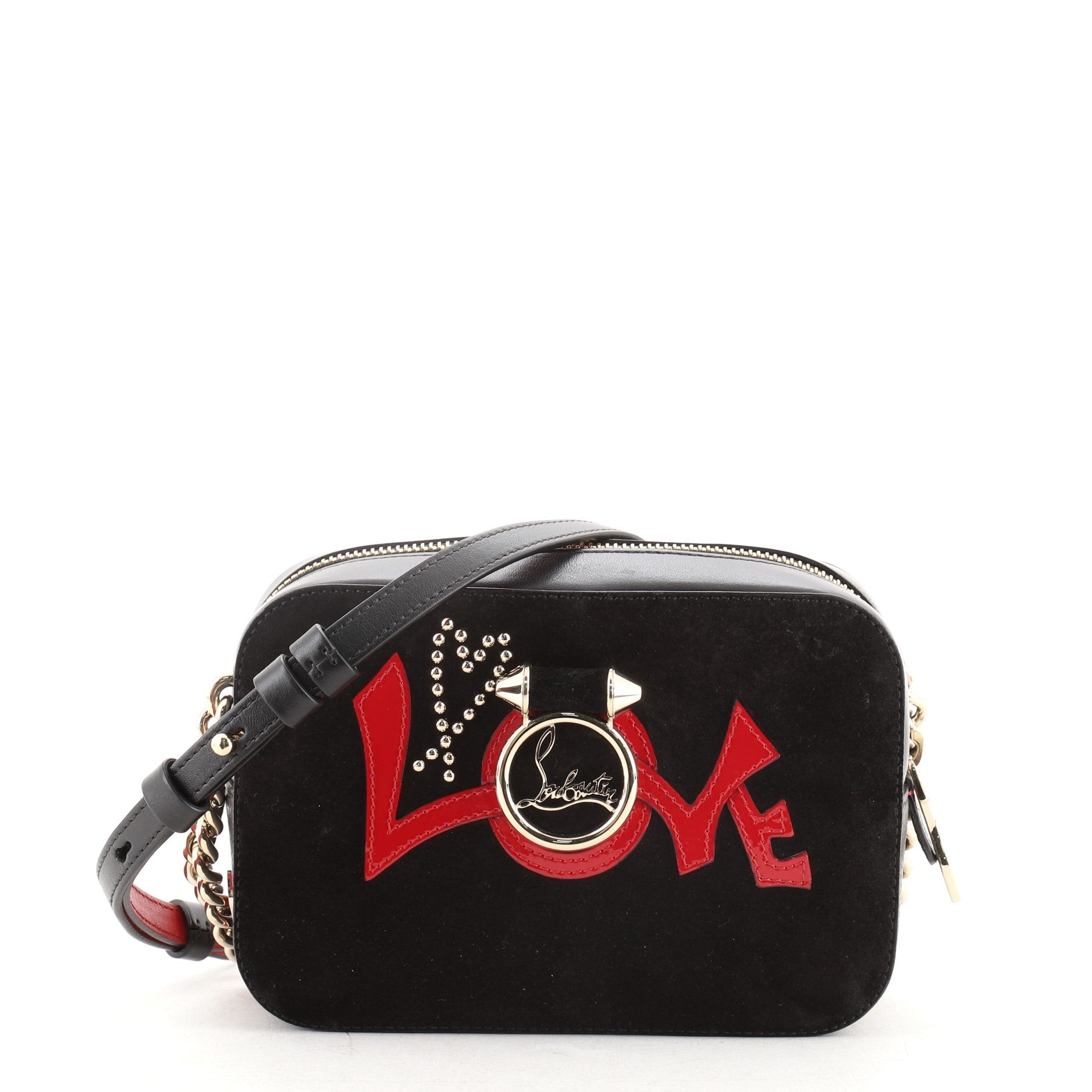 Rubylou Love Crossbody Bag Suede and Leather Mini
