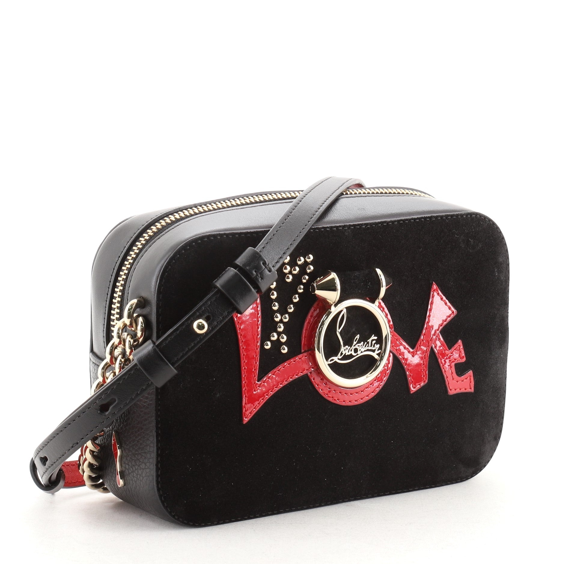 Rubylou Love Crossbody Bag Suede and Leather Mini