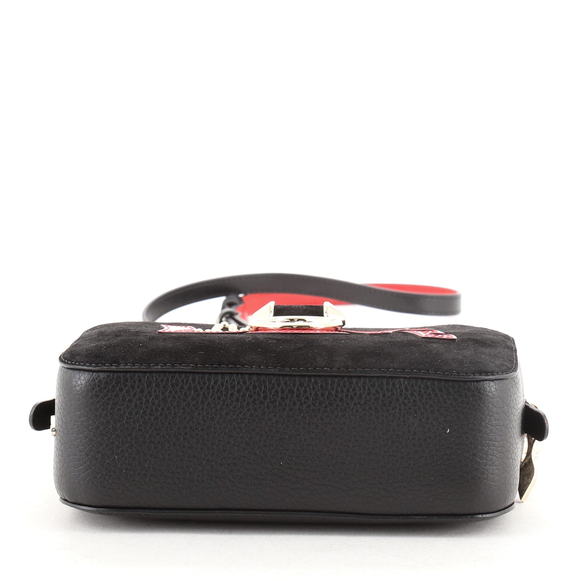 Rubylou Love Crossbody Bag Suede and Leather Mini