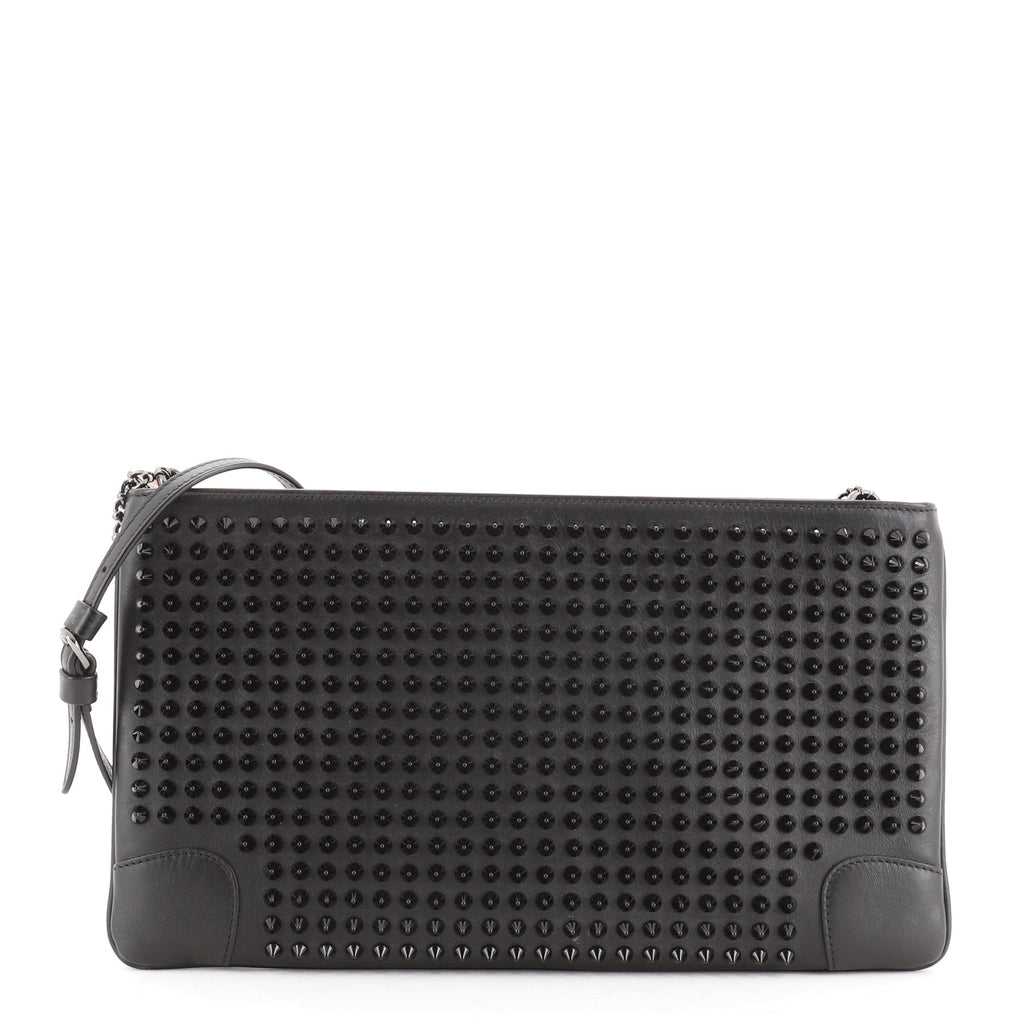 Loubiposh Clutch Spiked Leather