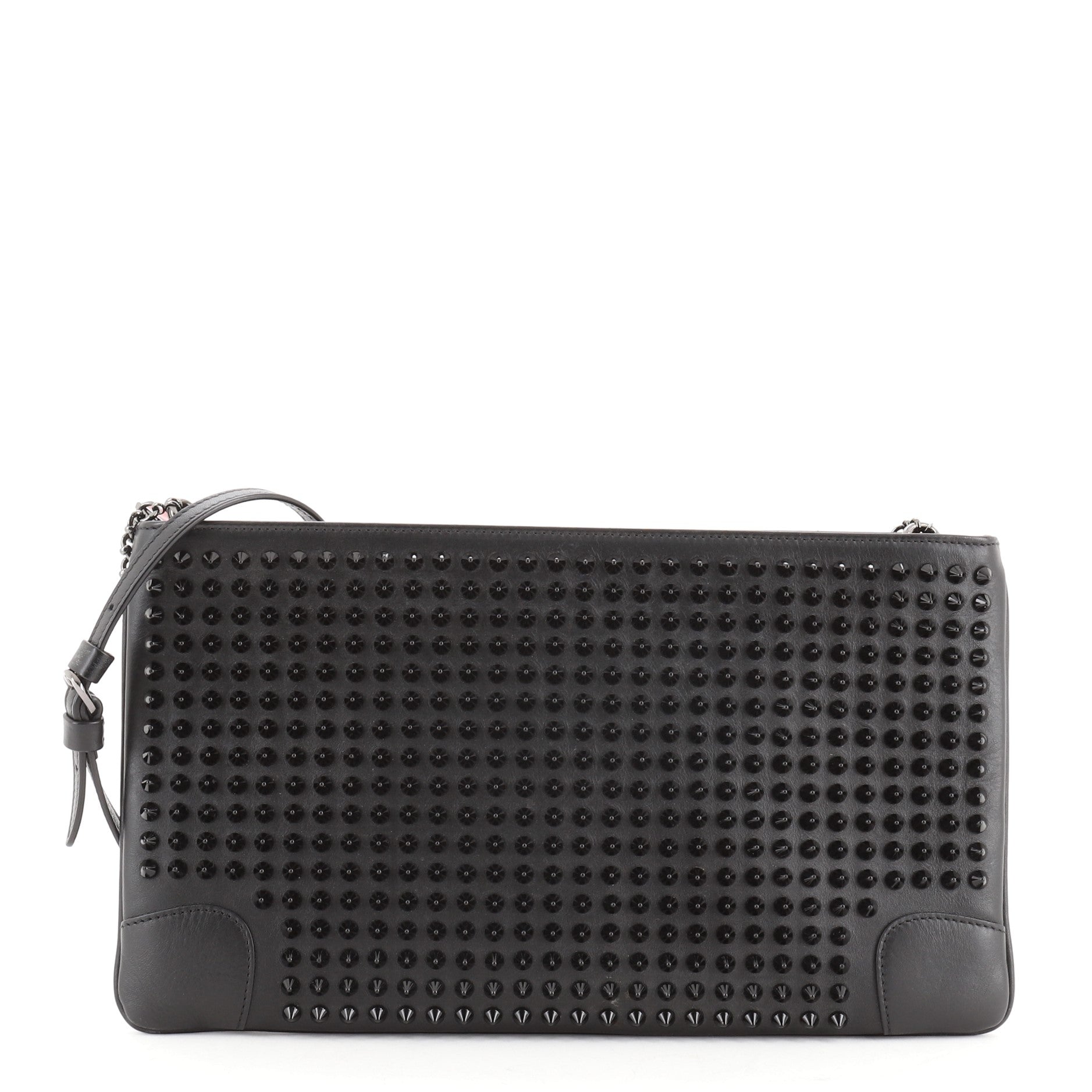 Loubiposh Clutch Spiked Leather
