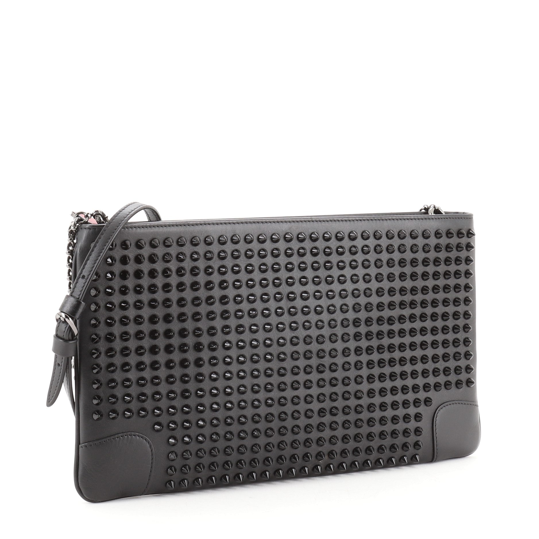 Loubiposh Clutch Spiked Leather