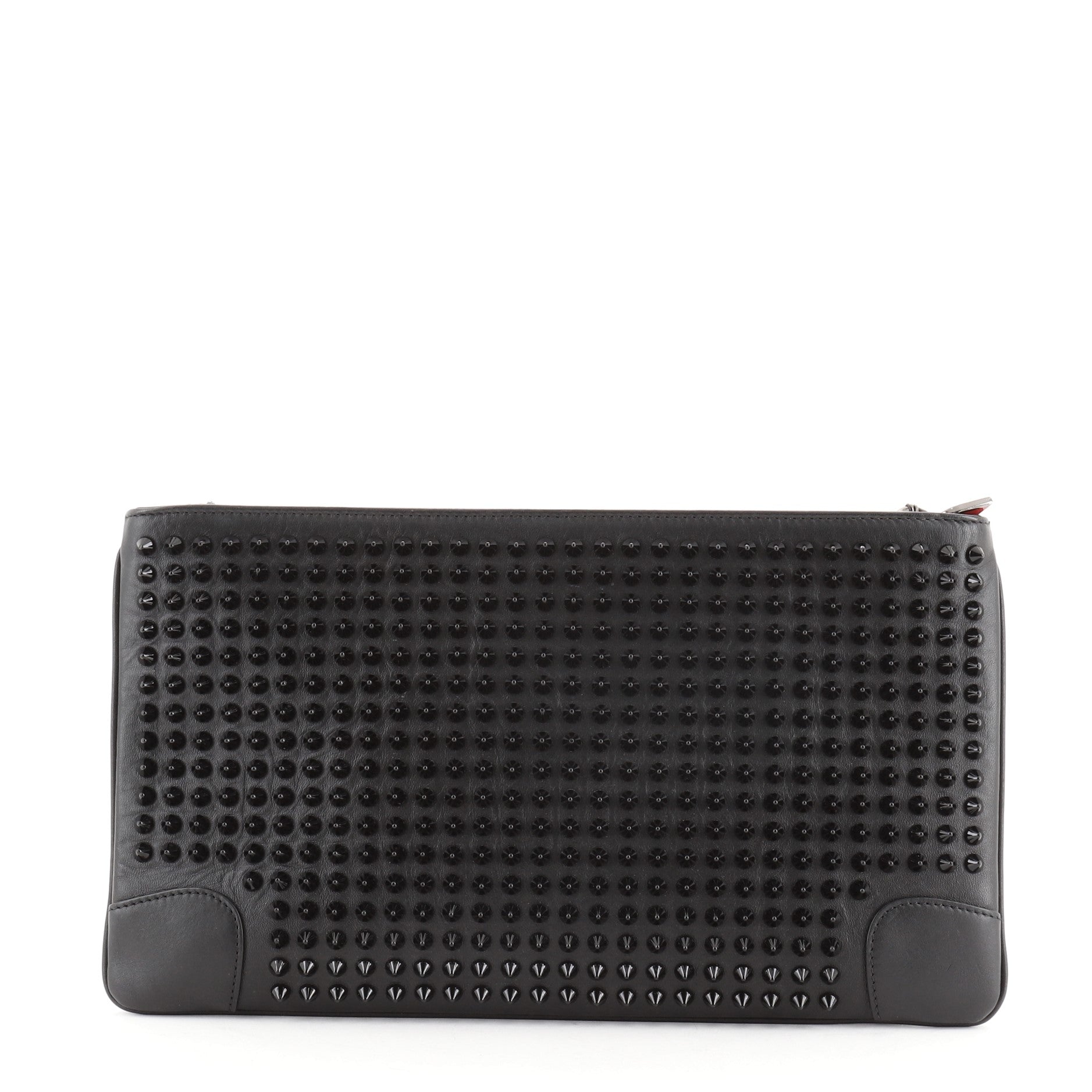 Loubiposh Clutch Spiked Leather