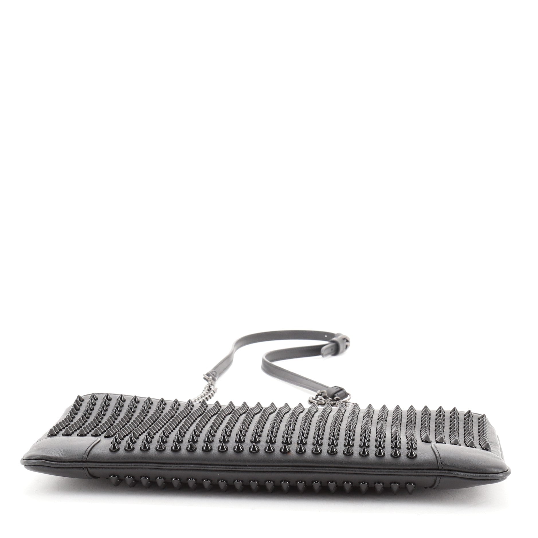 Loubiposh Clutch Spiked Leather