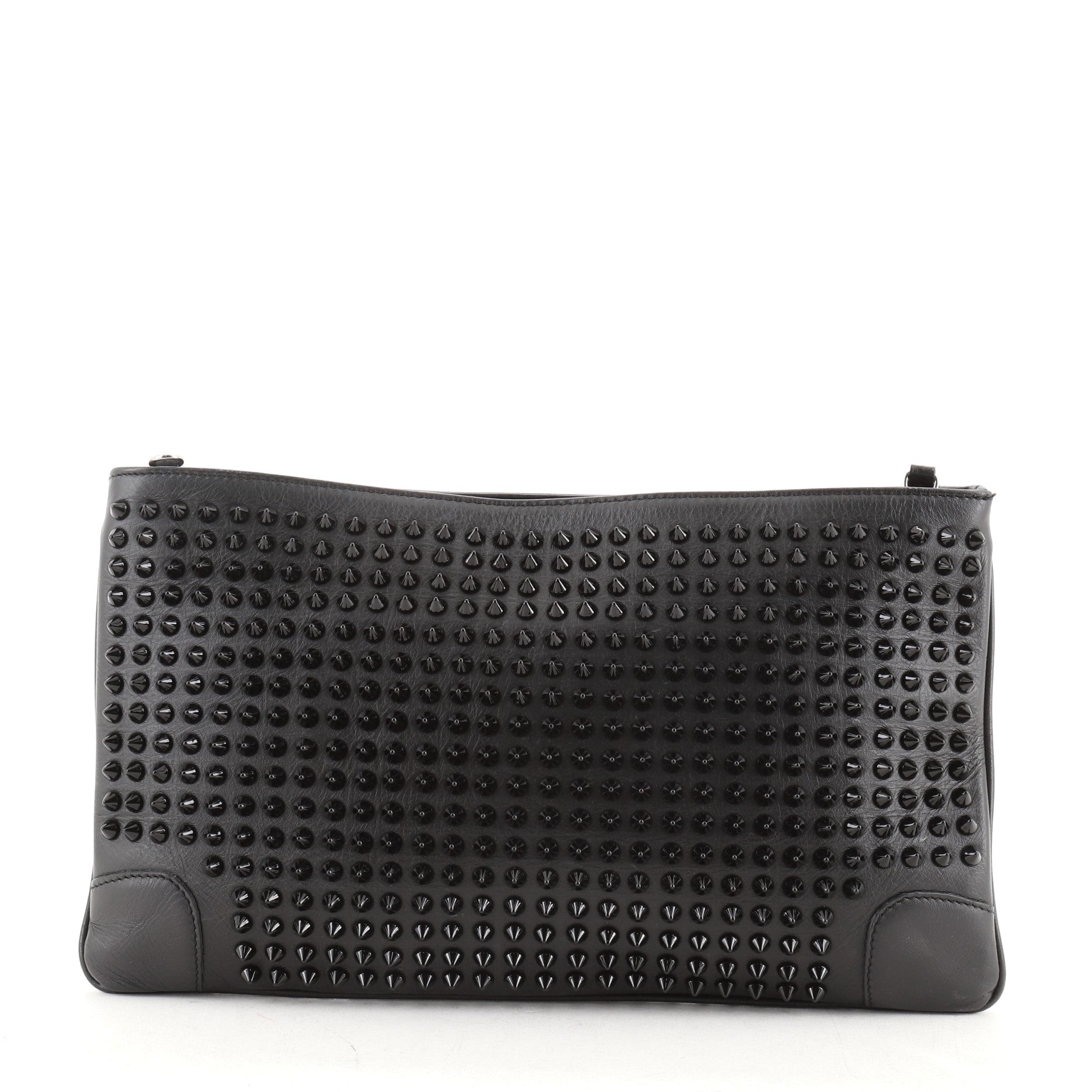 Loubiposh Clutch Spiked Leather