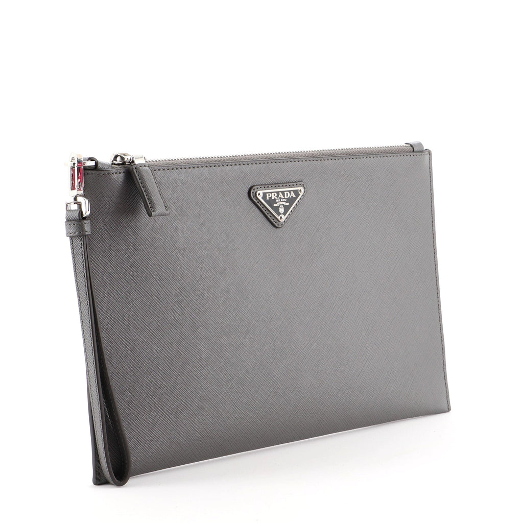 Wristlet Clutch Saffiano Leather Medium