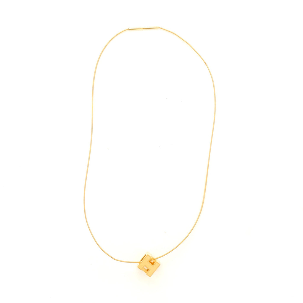 Pop H Cube Pendant Necklace Metal