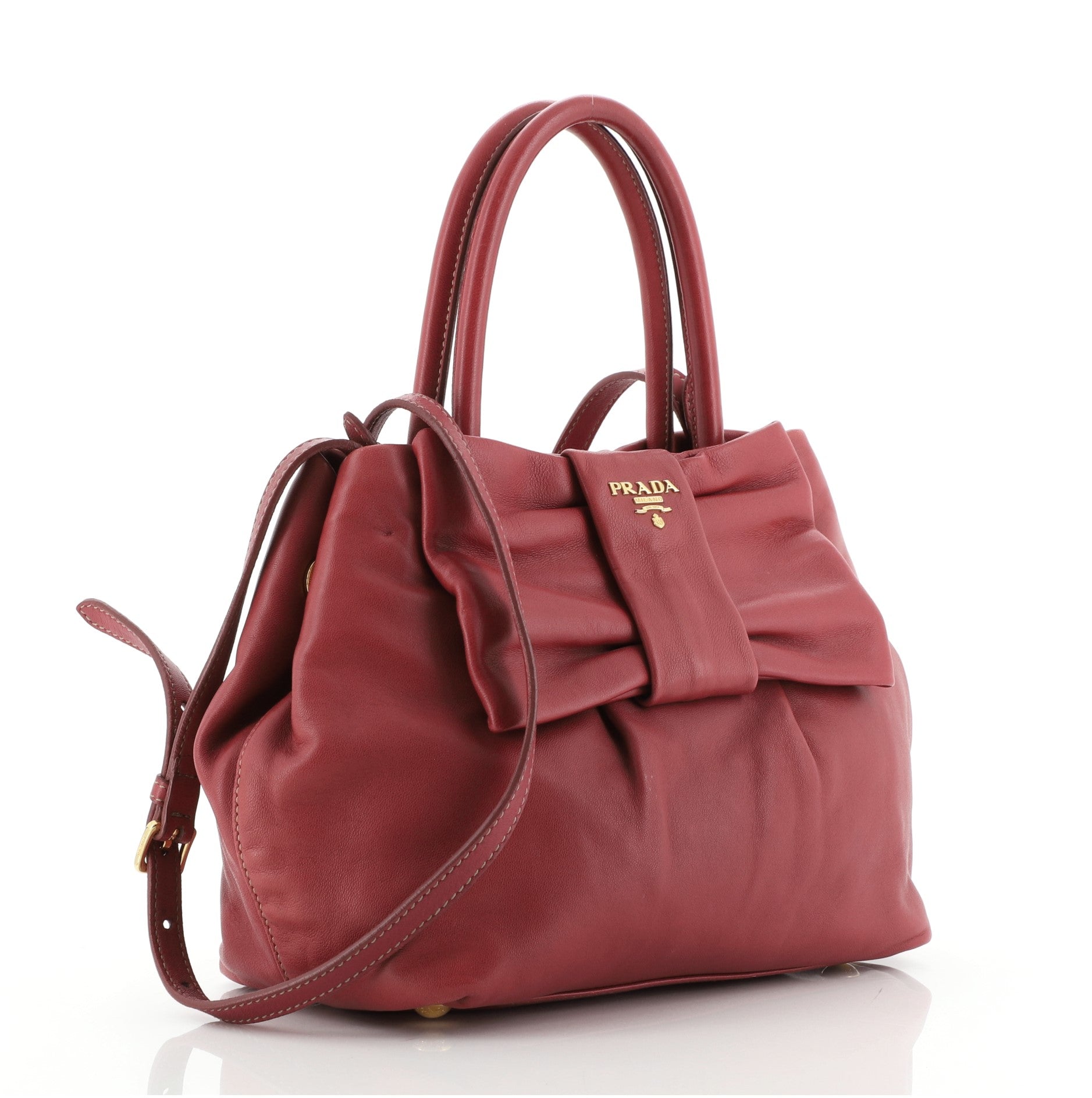 Bow Tote Nappa Leather Mini