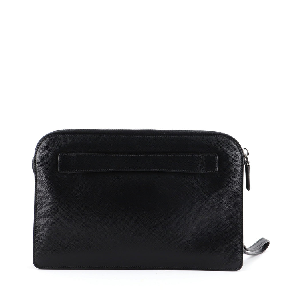 Wristlet Clutch Saffiano Leather Medium