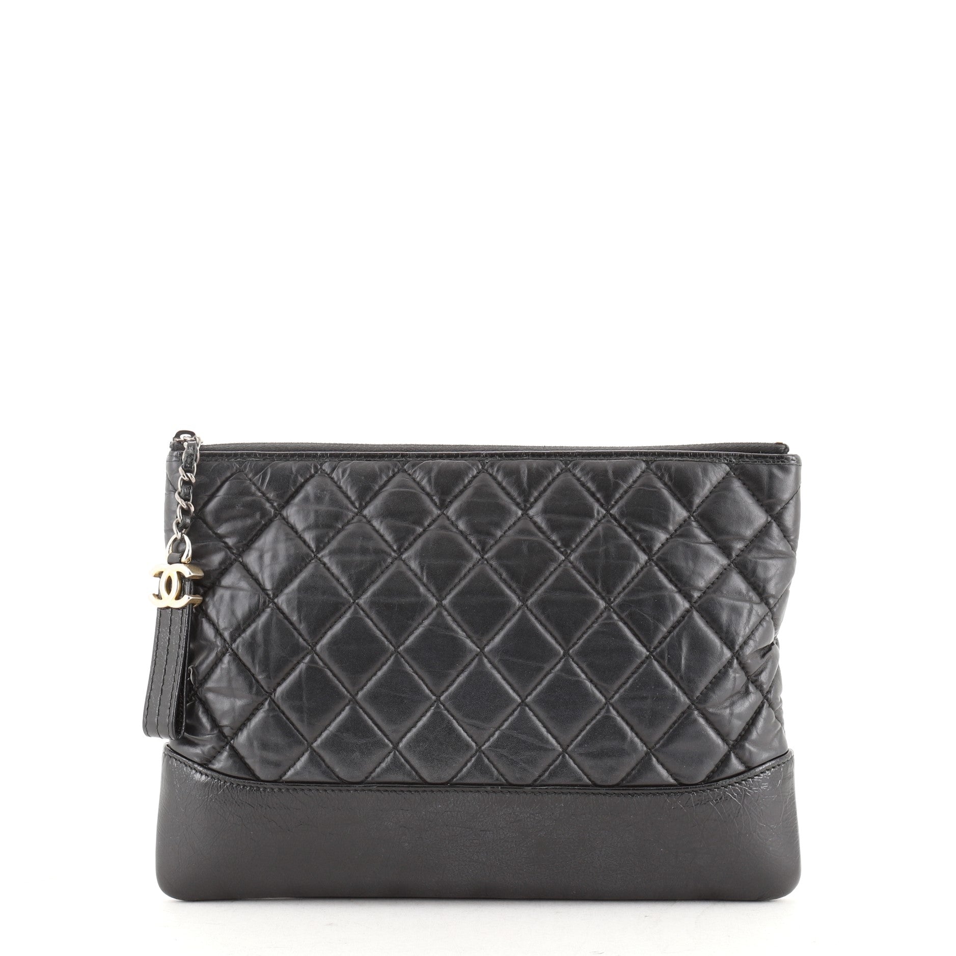 Gabrielle O Case Clutch Quilted Aged Calfskin Medium