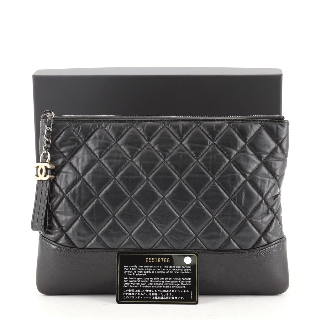 Gabrielle O Case Clutch Quilted Aged Calfskin Medium