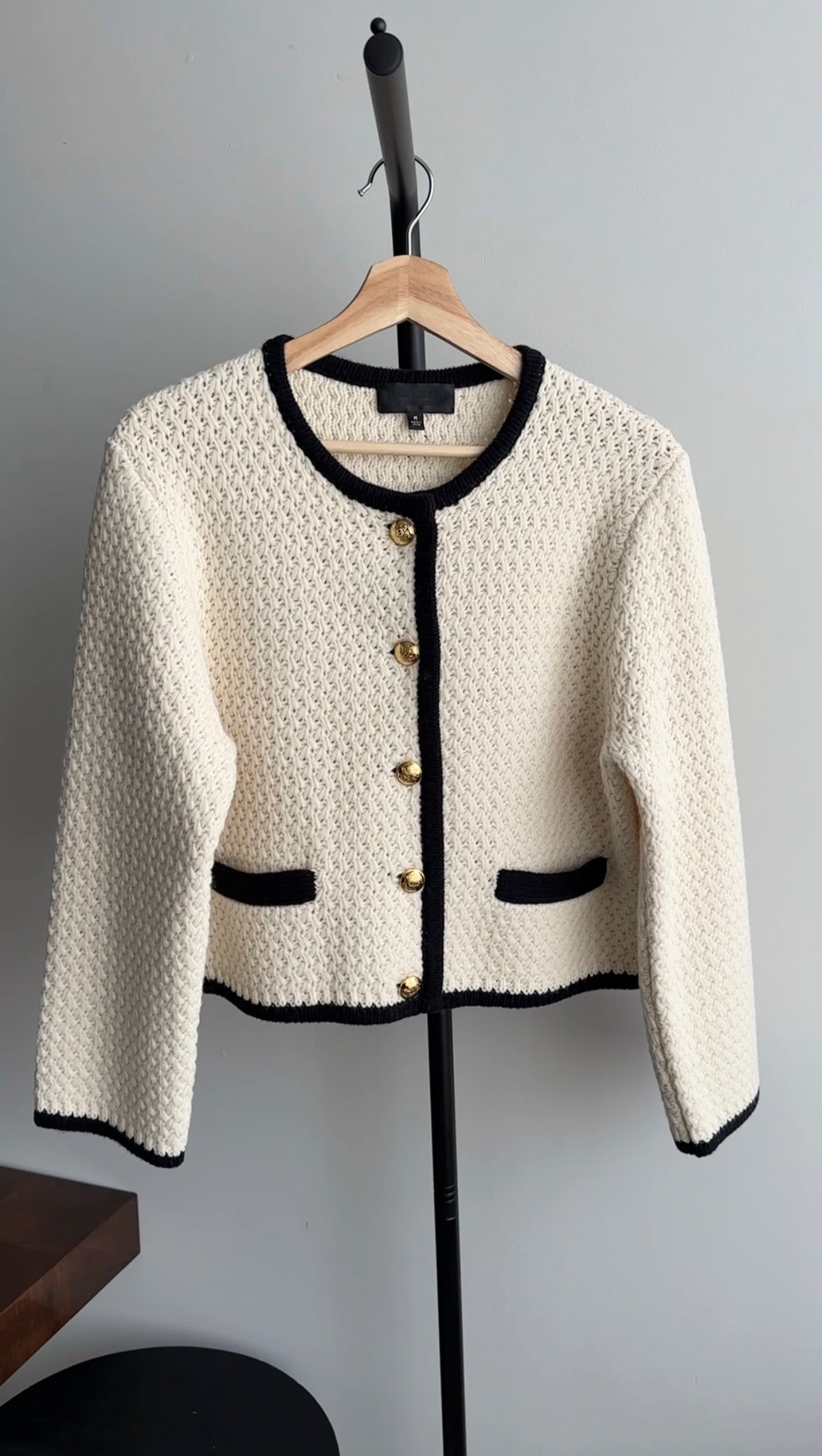 Ermanno Scervino Black Wool Embellished Short Jacket - M (6/8)