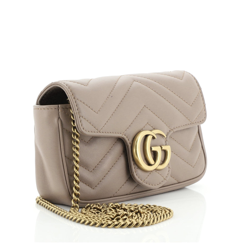 GG Marmont Flap Bag Matelasse Leather Super Mini