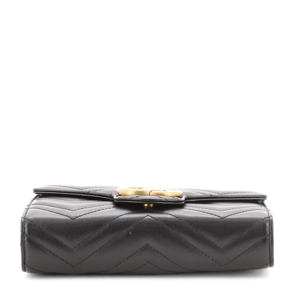 GG Marmont Chain Wallet Matelasse Leather Mini