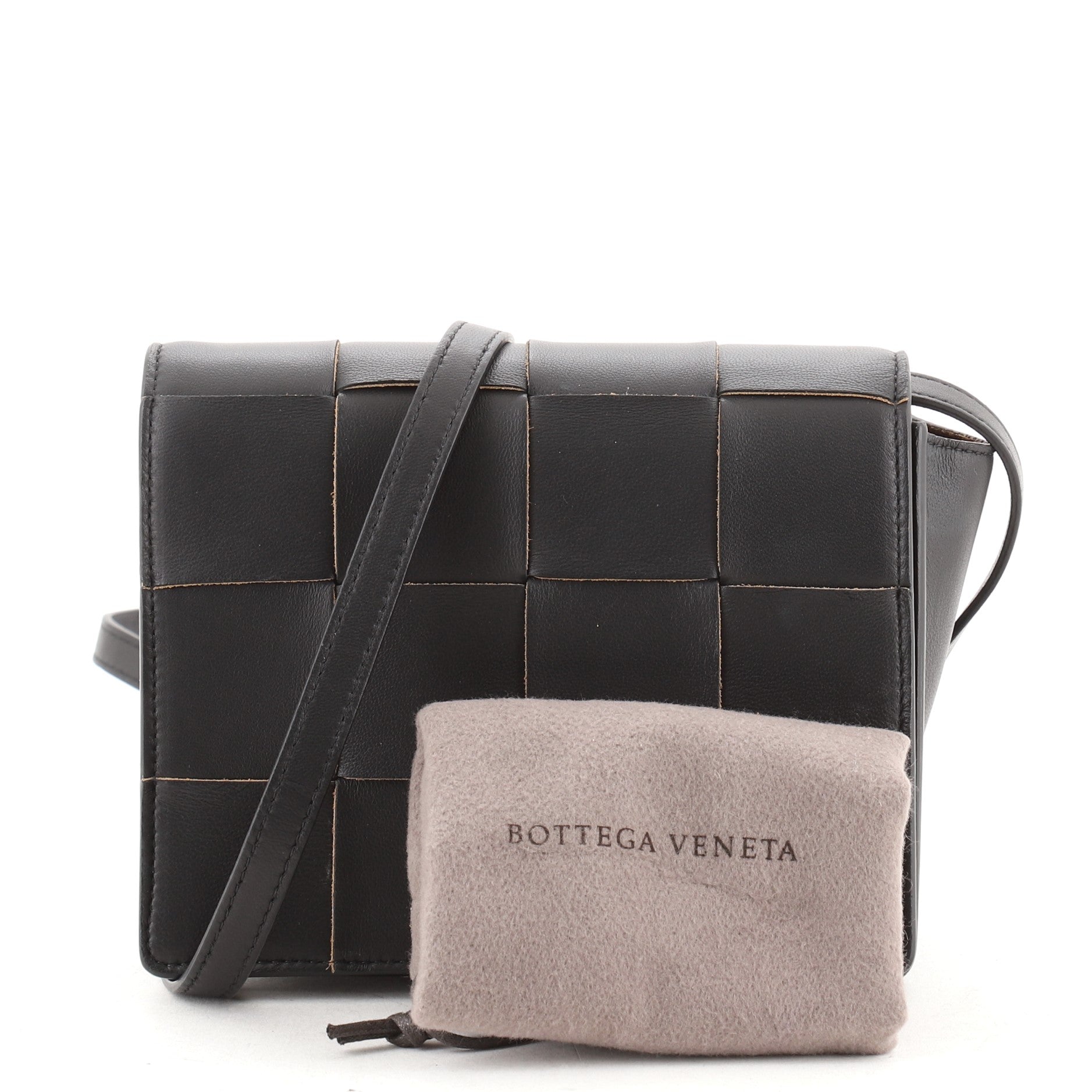 Cassette Crossbody Bag Maxi Intrecciato Leather Mini