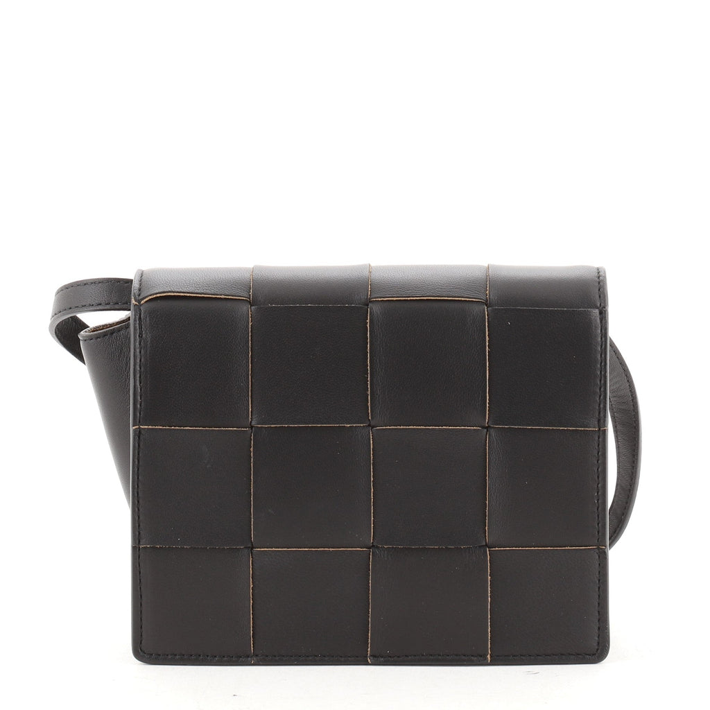 Cassette Crossbody Bag Maxi Intrecciato Leather Mini