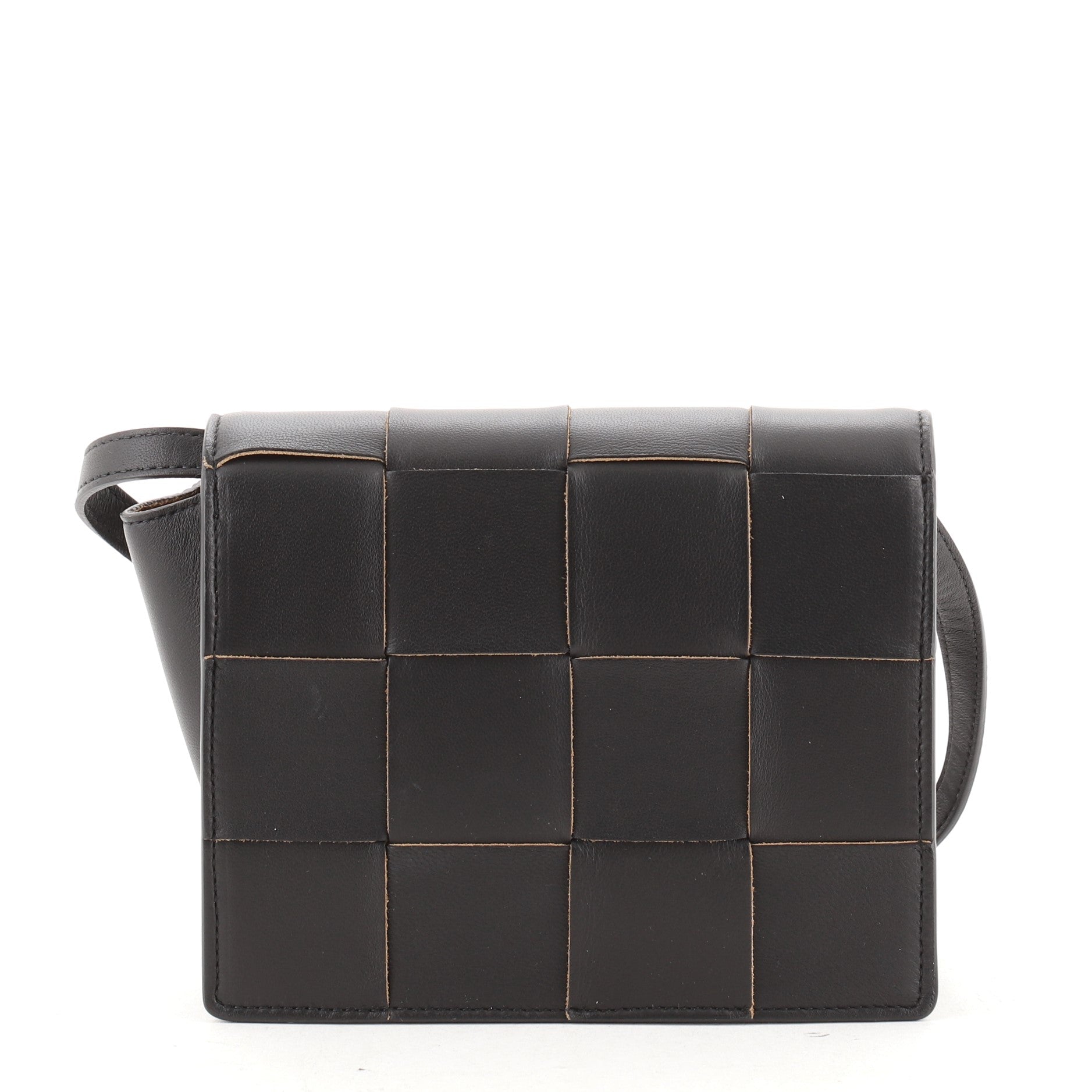 Cassette Crossbody Bag Maxi Intrecciato Leather Mini