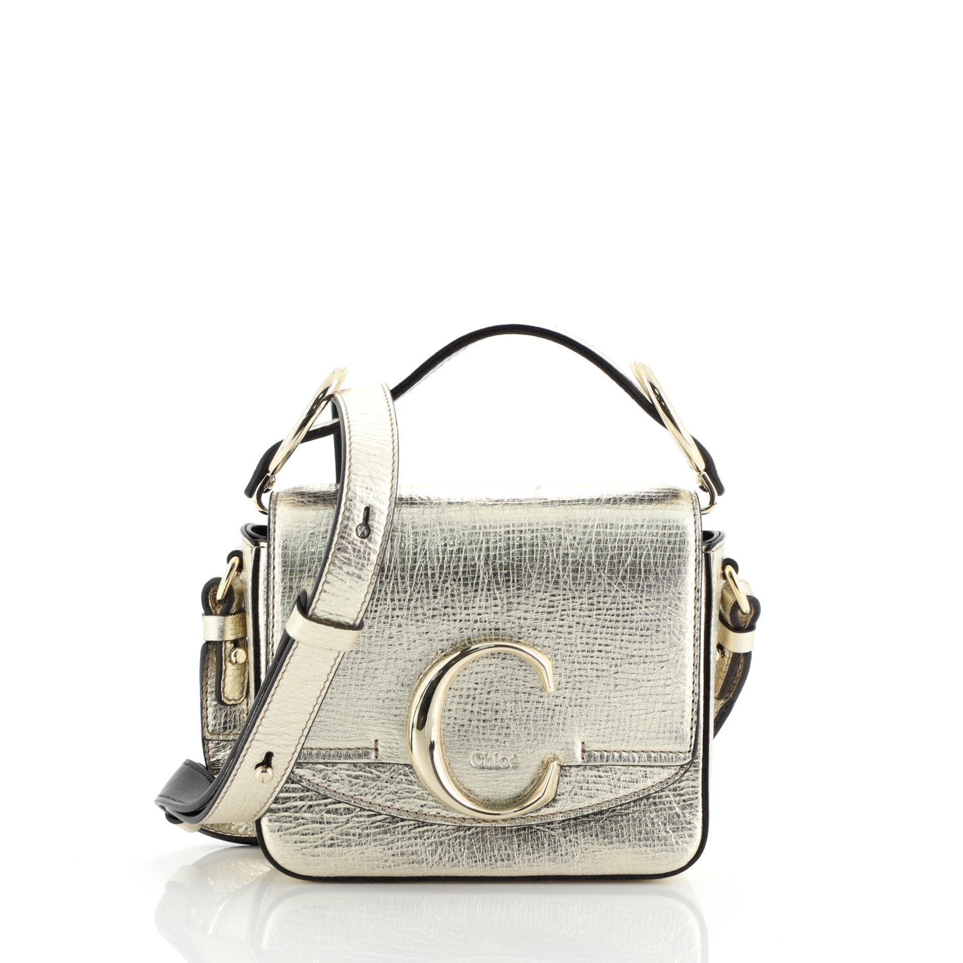 C Double Carry Bag Leather Mini