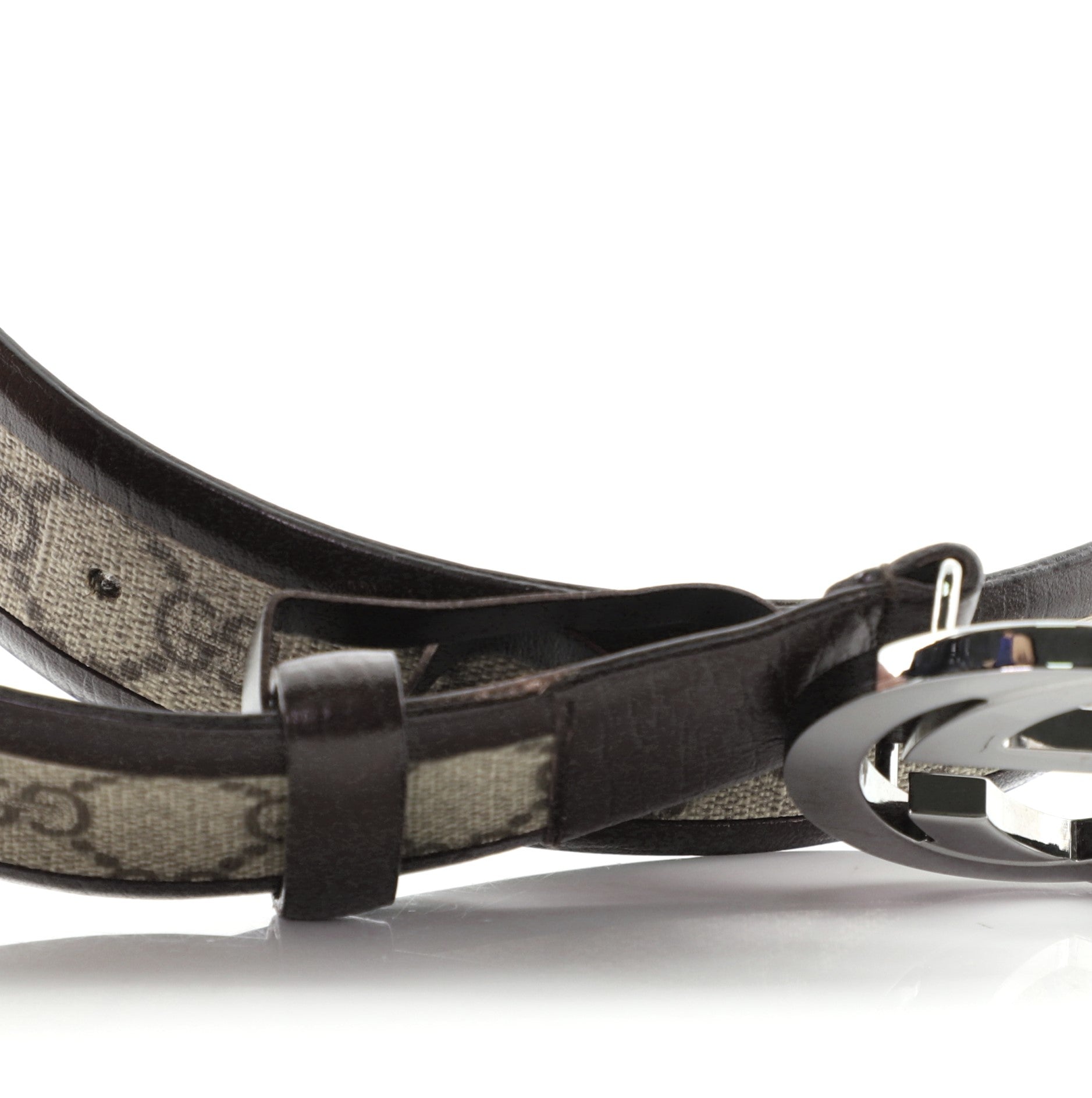 Interlocking G Belt GG Coated Canvas Wide 85