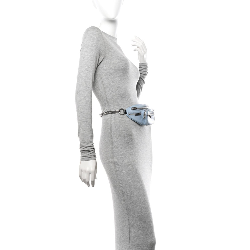 Lambskin Mini Attica Belt Bag Light Blue