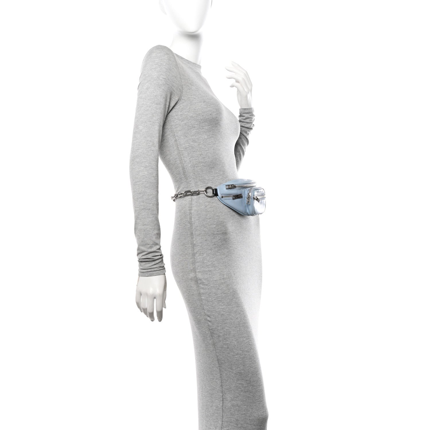 Lambskin Mini Attica Belt Bag Light Blue