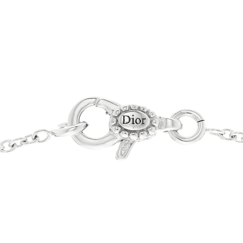 18K White Gold Diamond Mimirose Pendant Necklace